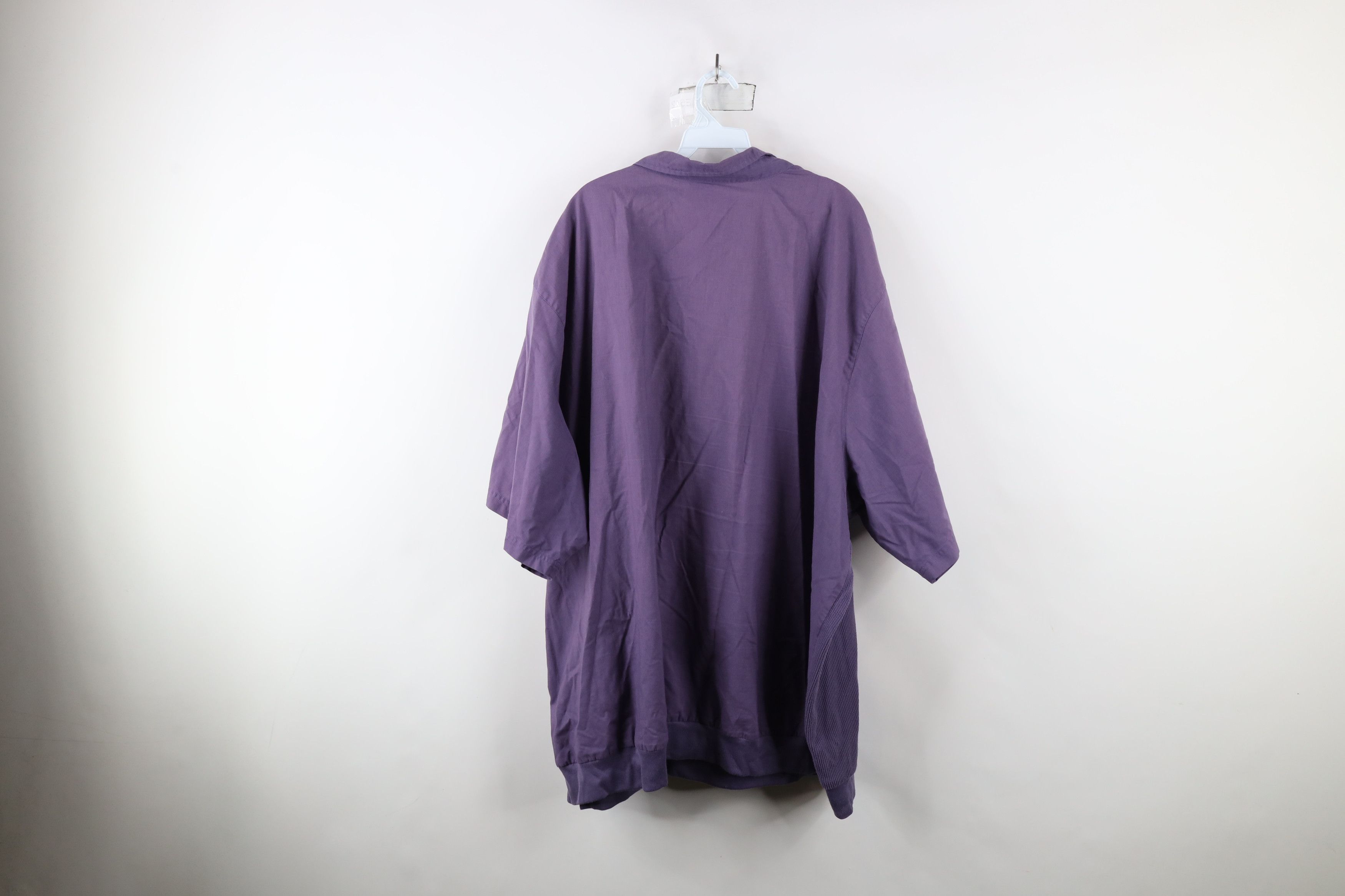 Vintage Vintage 90s Streetwear Ribbed Pullover Polo Shirt Purple Size US XXL / EU 58 / 5 - 9 Thumbnail