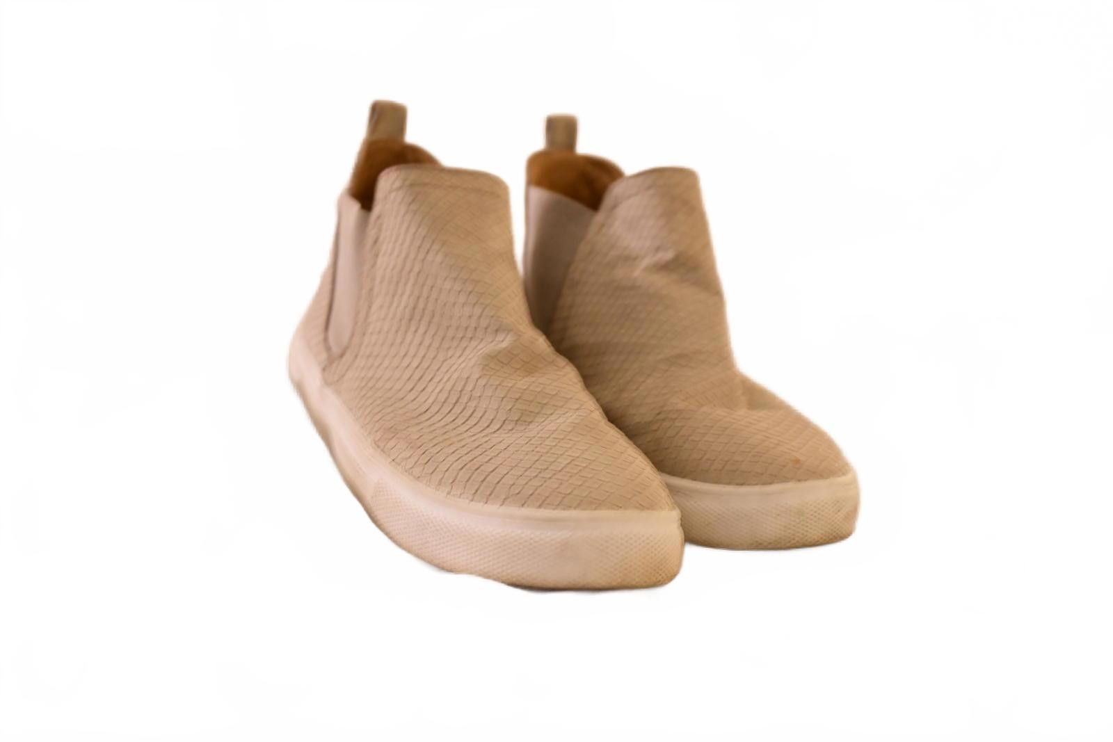 Unknown London Beige Slip-On Casual Shoes with Textured Upper Girls 7 Size US 7 / IT 37 - 3 Thumbnail