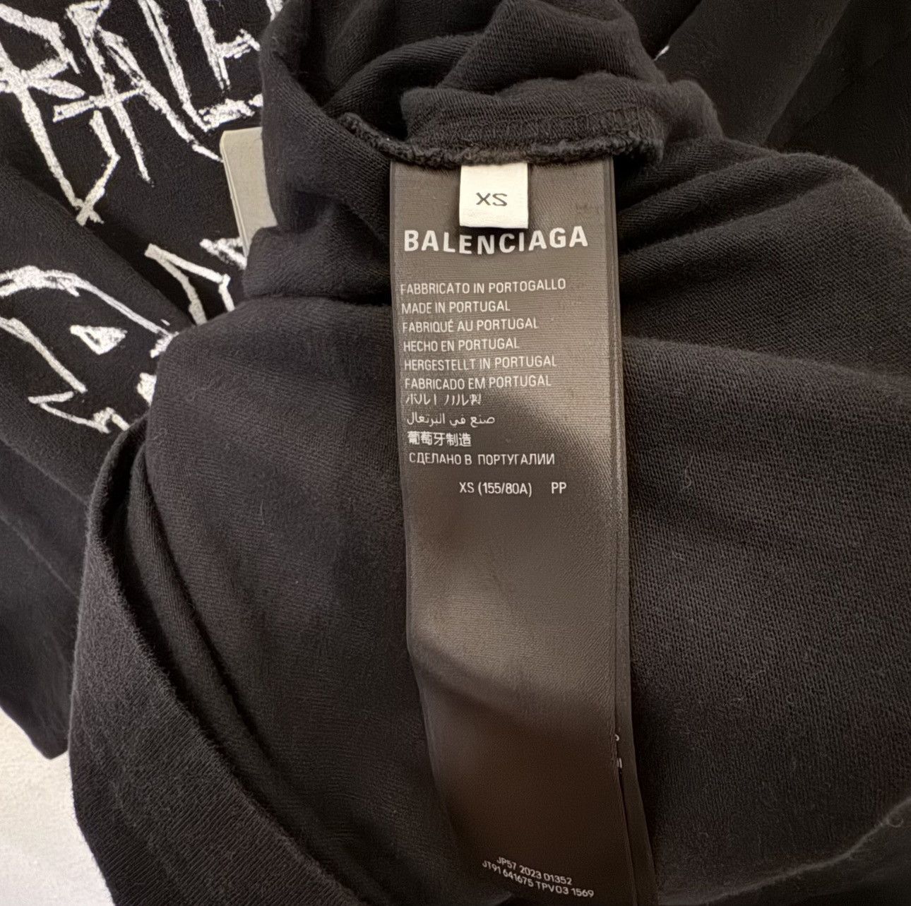 Balenciaga Balenciaga Metal Logo T-Shirt (Black) Size US XS / EU 42 / 0 - 5 Thumbnail