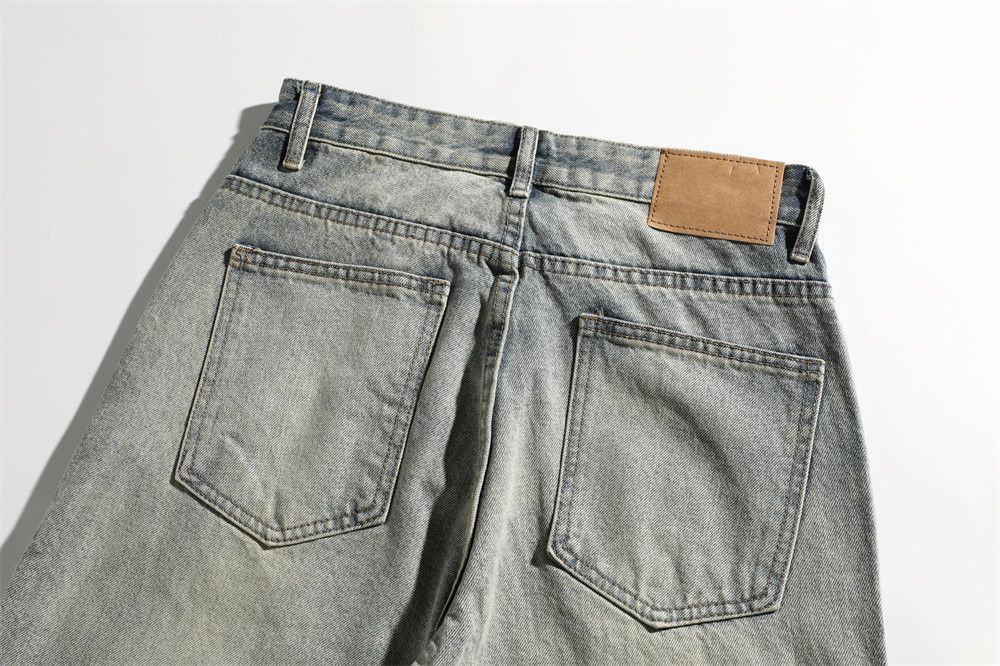 Jean American retro loose distressed punk men's gradient jeans Size US 32 / EU 48 - 5 Thumbnail