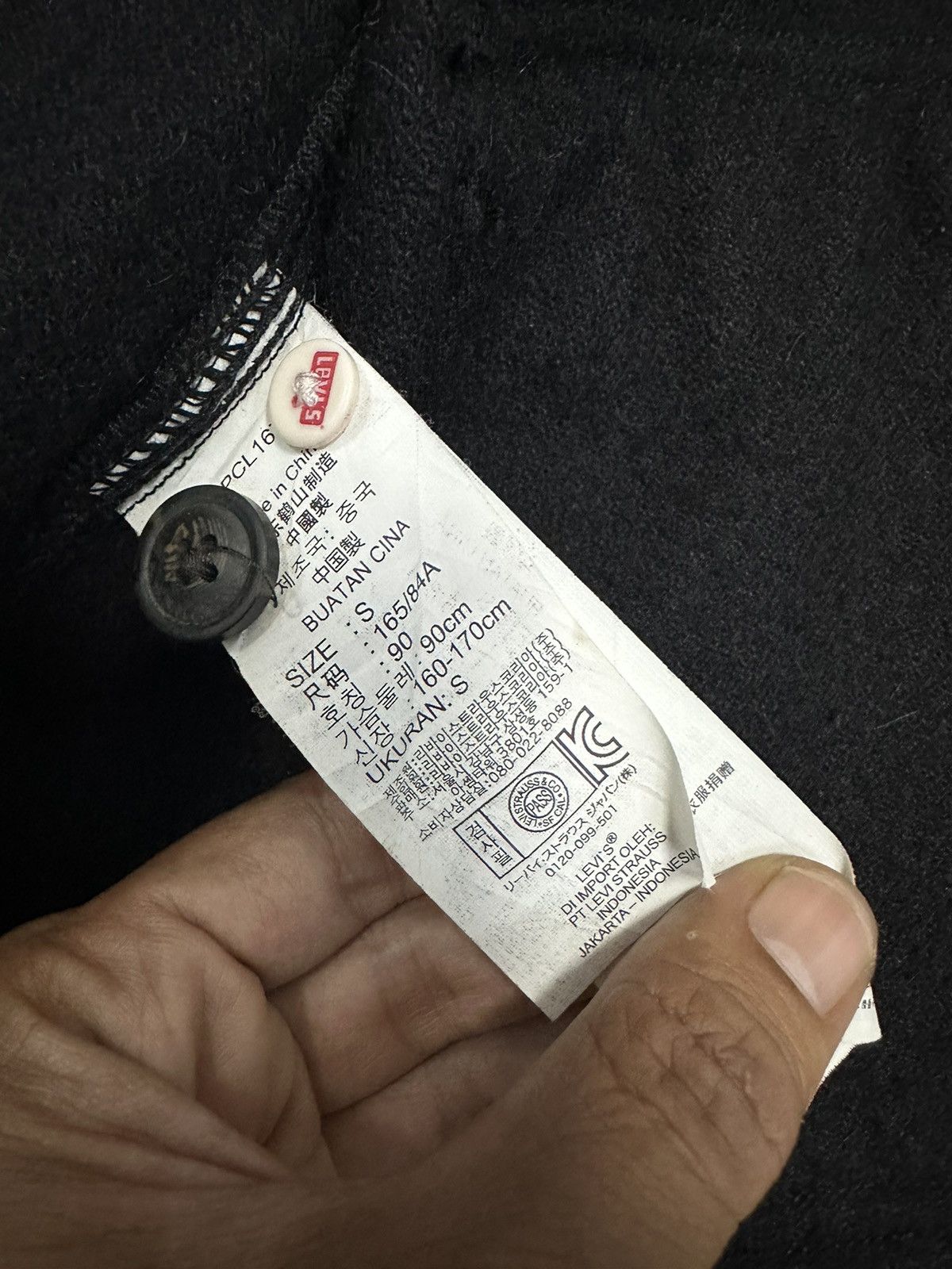 Levi's Vintage Levis Black Wool Button Shirt Z25 Size US S / EU 44-46 / 1 - 13 Thumbnail