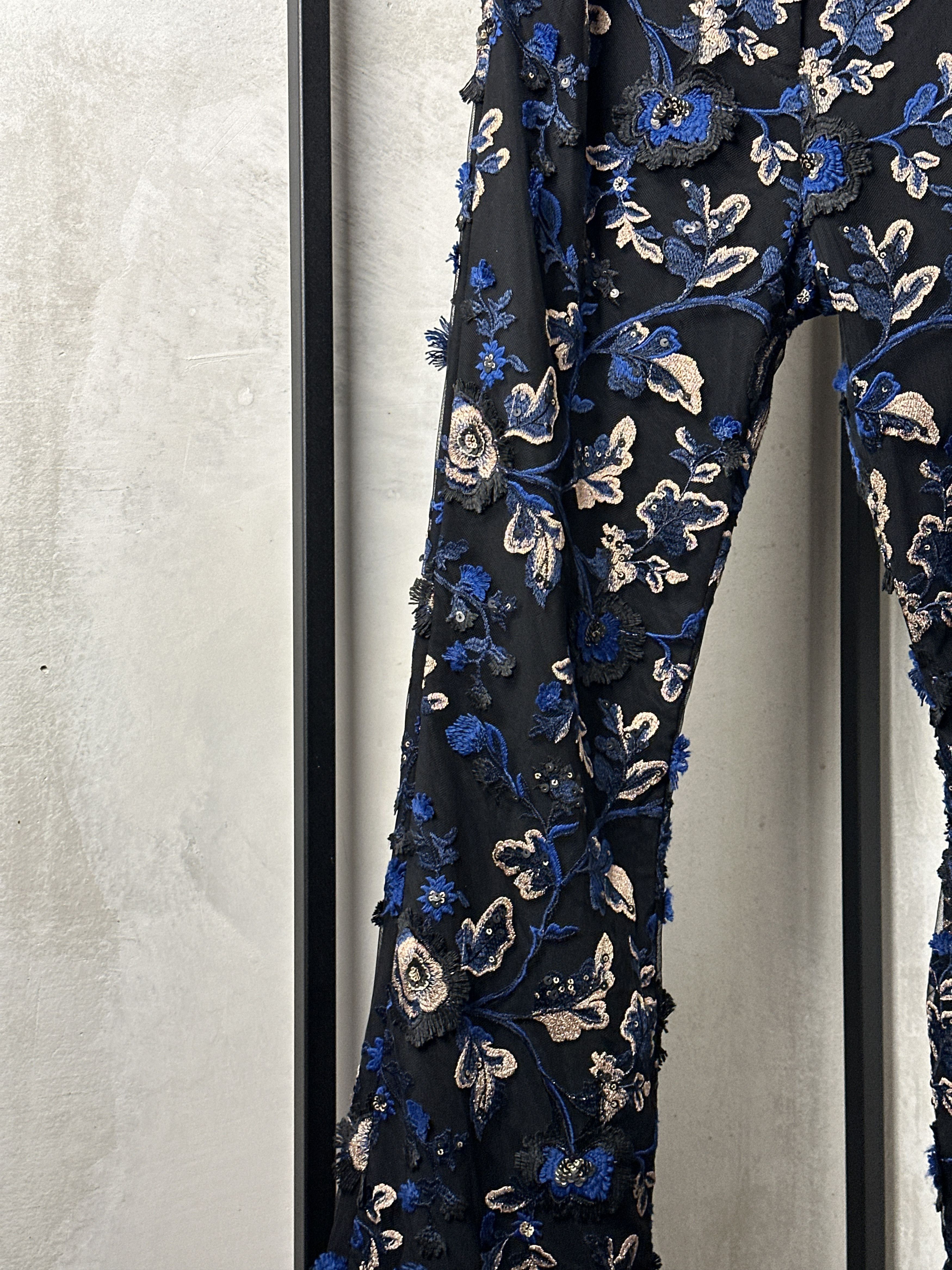 Self-Portrait Self-Portrait Floral Print Wide Leg Pants Size 26" / US 2 / IT 38 - 5 Thumbnail