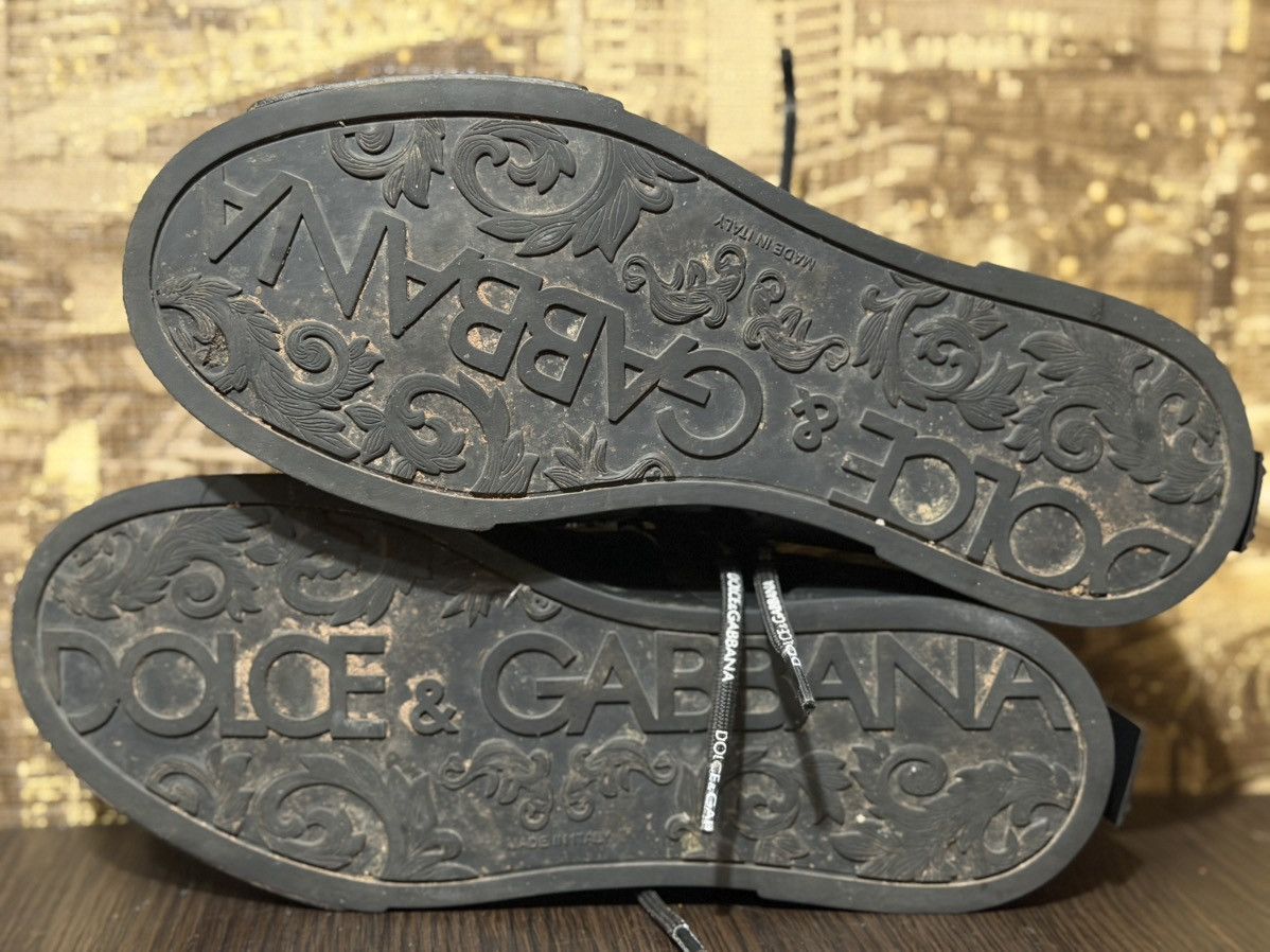 Dolce & Gabbana Dolce Gabbana Sneakers Portofino Black Men's Size 43 Size US 10 / EU 43 - 5 Thumbnail