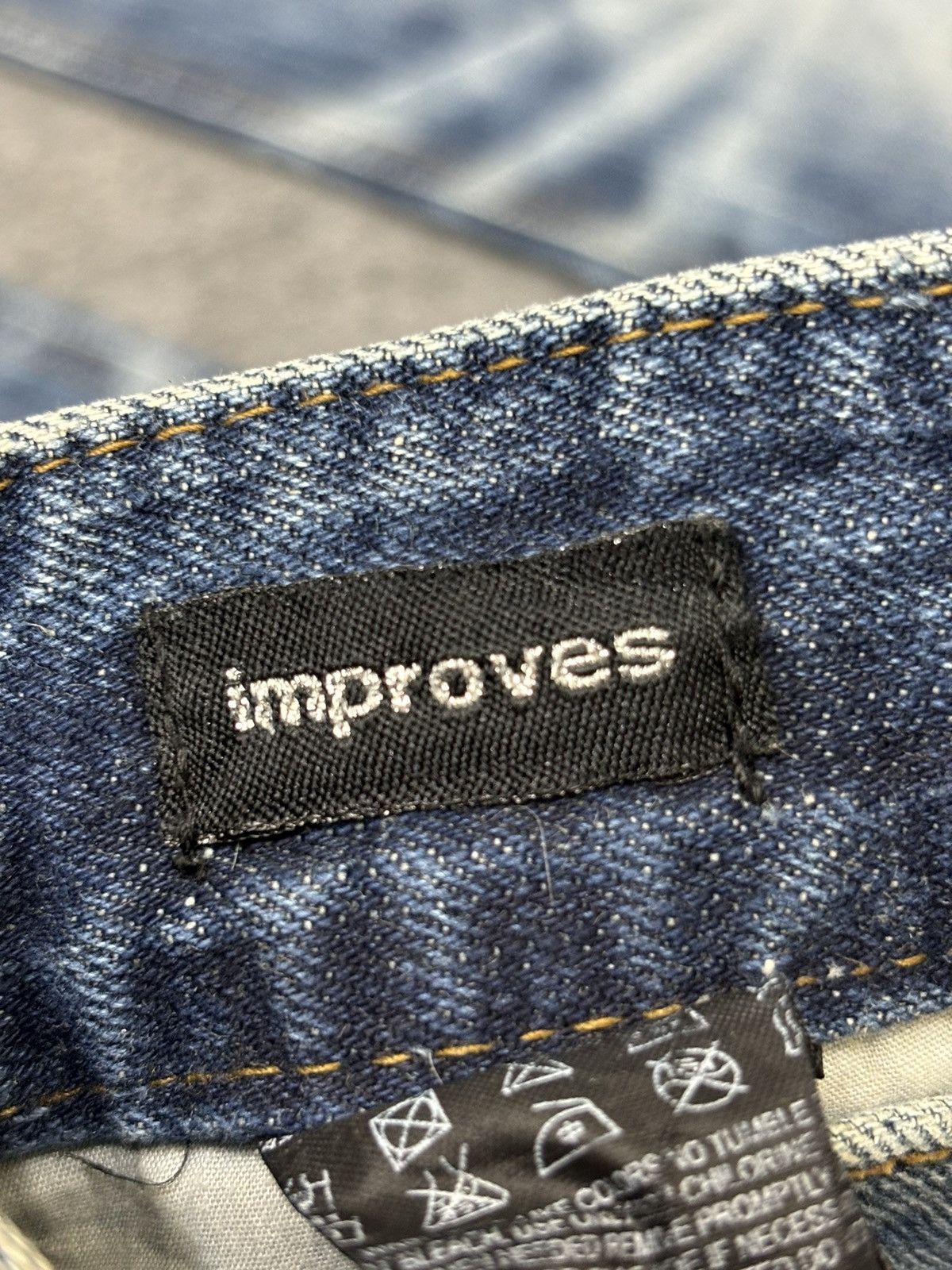 Japanese Brand 💥Sick Fades💥improves Distressed Heavy Art Fades Denim F534 Size US 33 - 21 Thumbnail