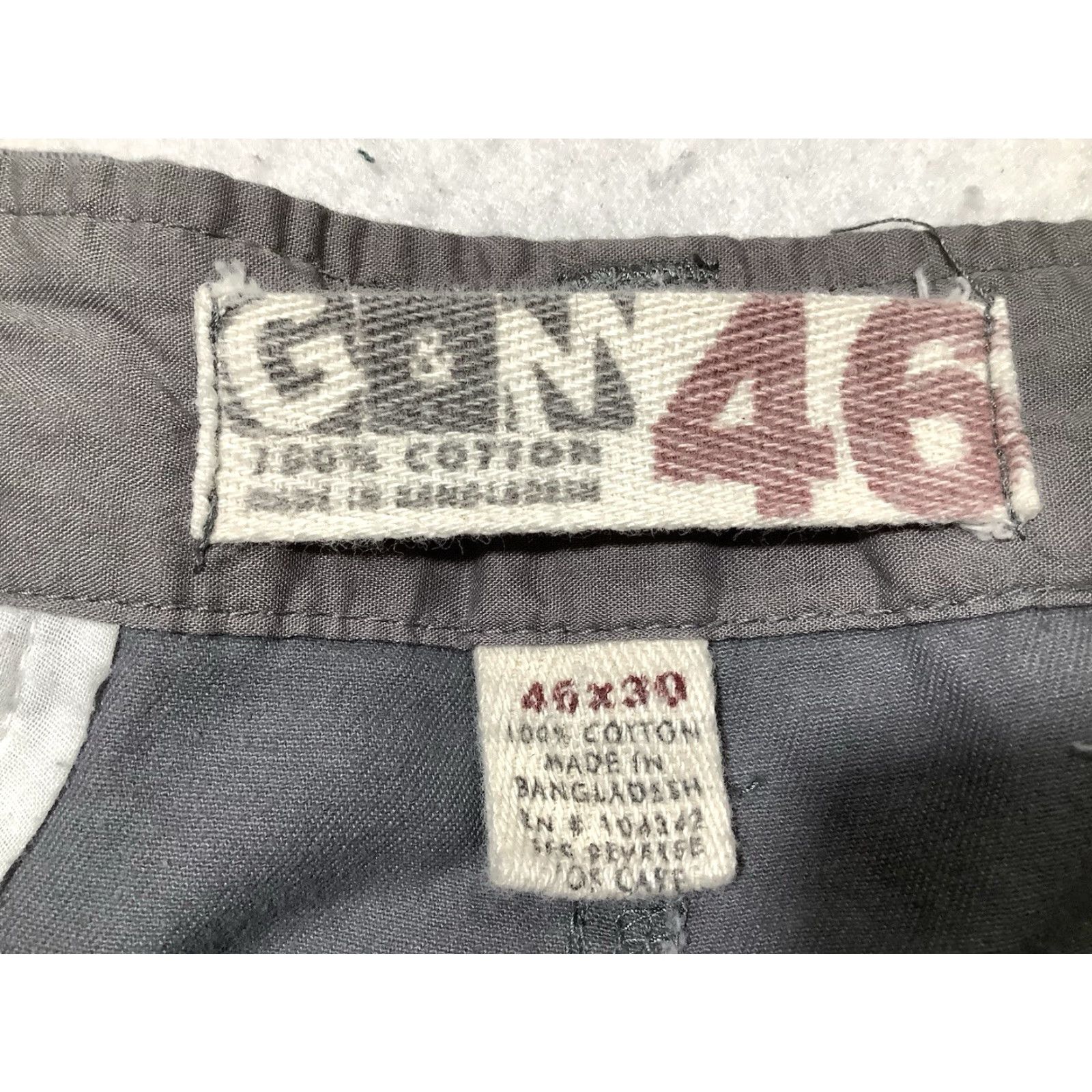 Vintage G.H. Bass & Co. Cargo Pants 45 X 28 Gray Mens Utility Hiking Terrain Work Pants Size US 44 / EU 60 - 4 Thumbnail
