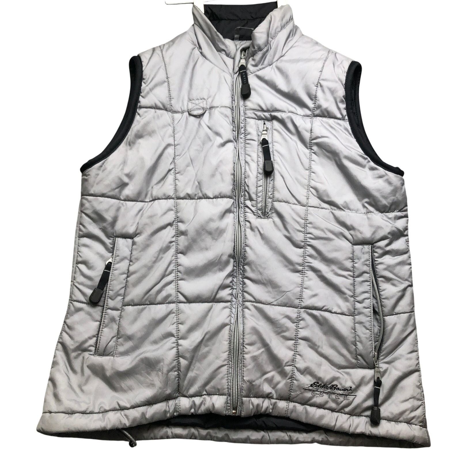 Eddie Bauer Eddie Bauer EBTEK Puffer Vest Jacket Women's XS Nylon Gray Size XS / US 0-2 / IT 36-38 - 1 Thumbnail