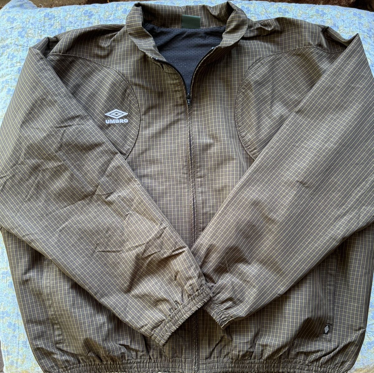 ジャケット・アウター Umbro MINI CHECK TRACK CHECK BROWN Umbro Mini Check Track Jacket in Brown for Men | Lyst
