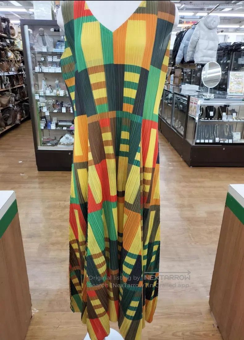 Issey Miyake Issey Miyake Color Striped Plaid Maxi Skirt Size XXL / US 16-18 / IT 52-54 - 1 Thumbnail