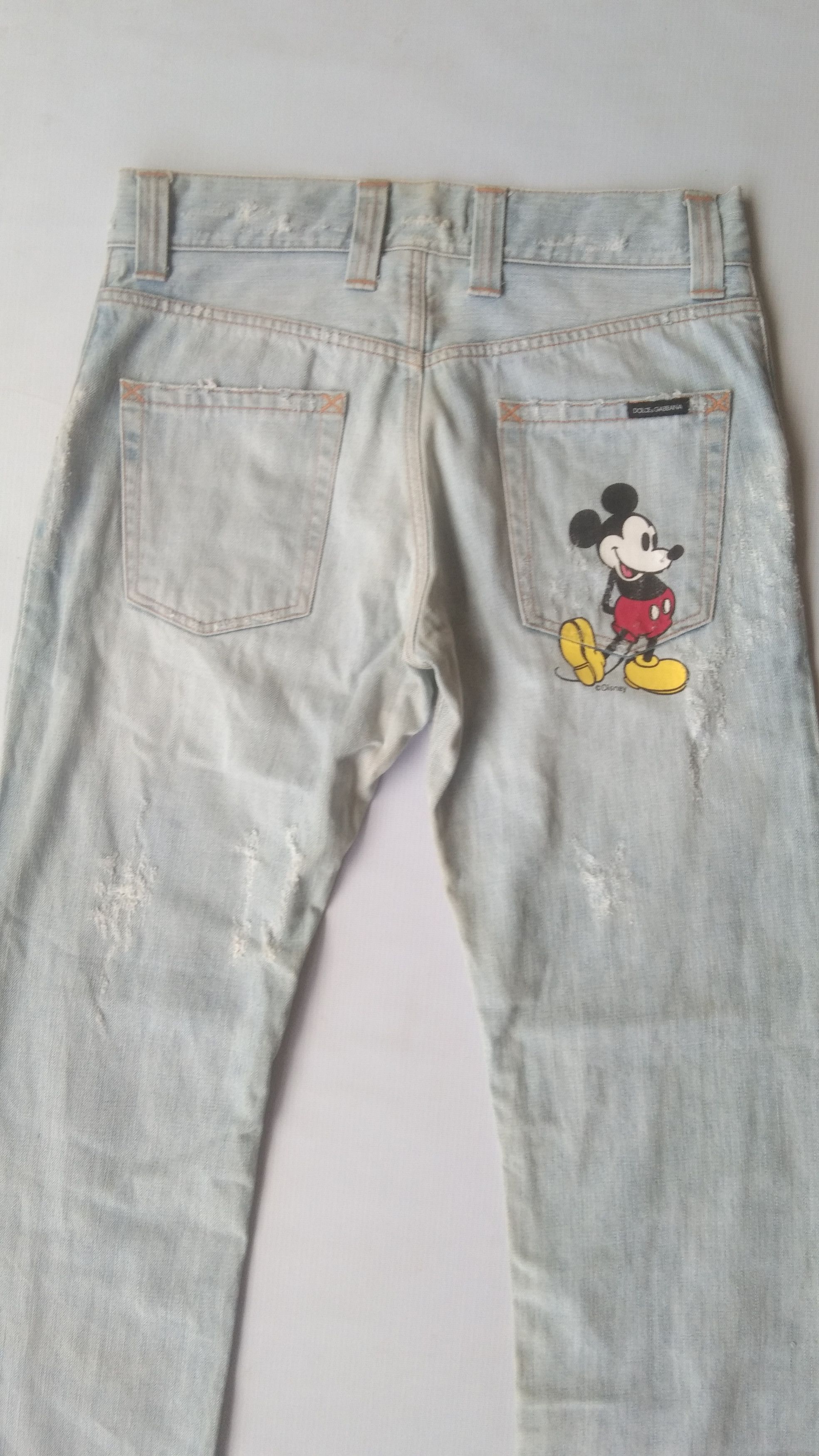 Disney × Dolce & Gabbana Disney x D&G distres wash jeans straight Size US 32 / EU 48 - 2 Thumbnail