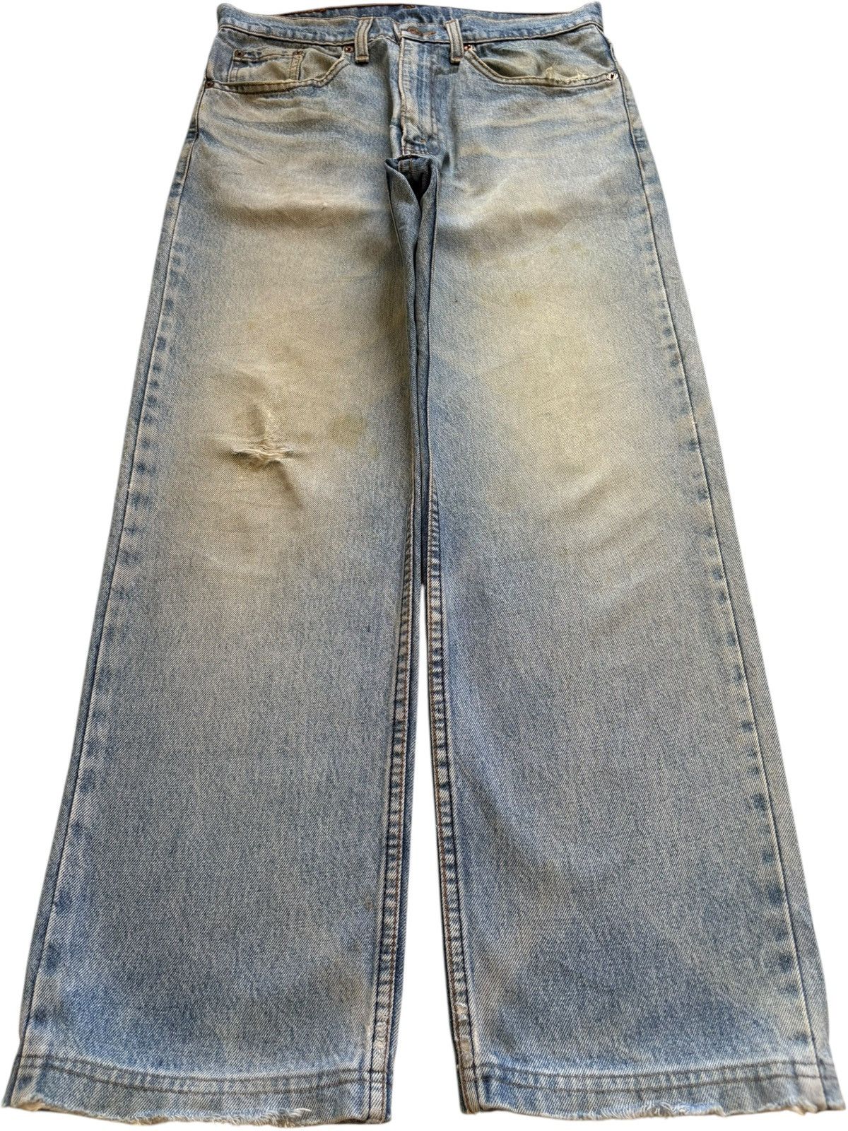 Levi's Vintage 90s Levis Mud Wash Distressed Loose Jeans Size US 30 / EU 46 - 1 Thumbnail