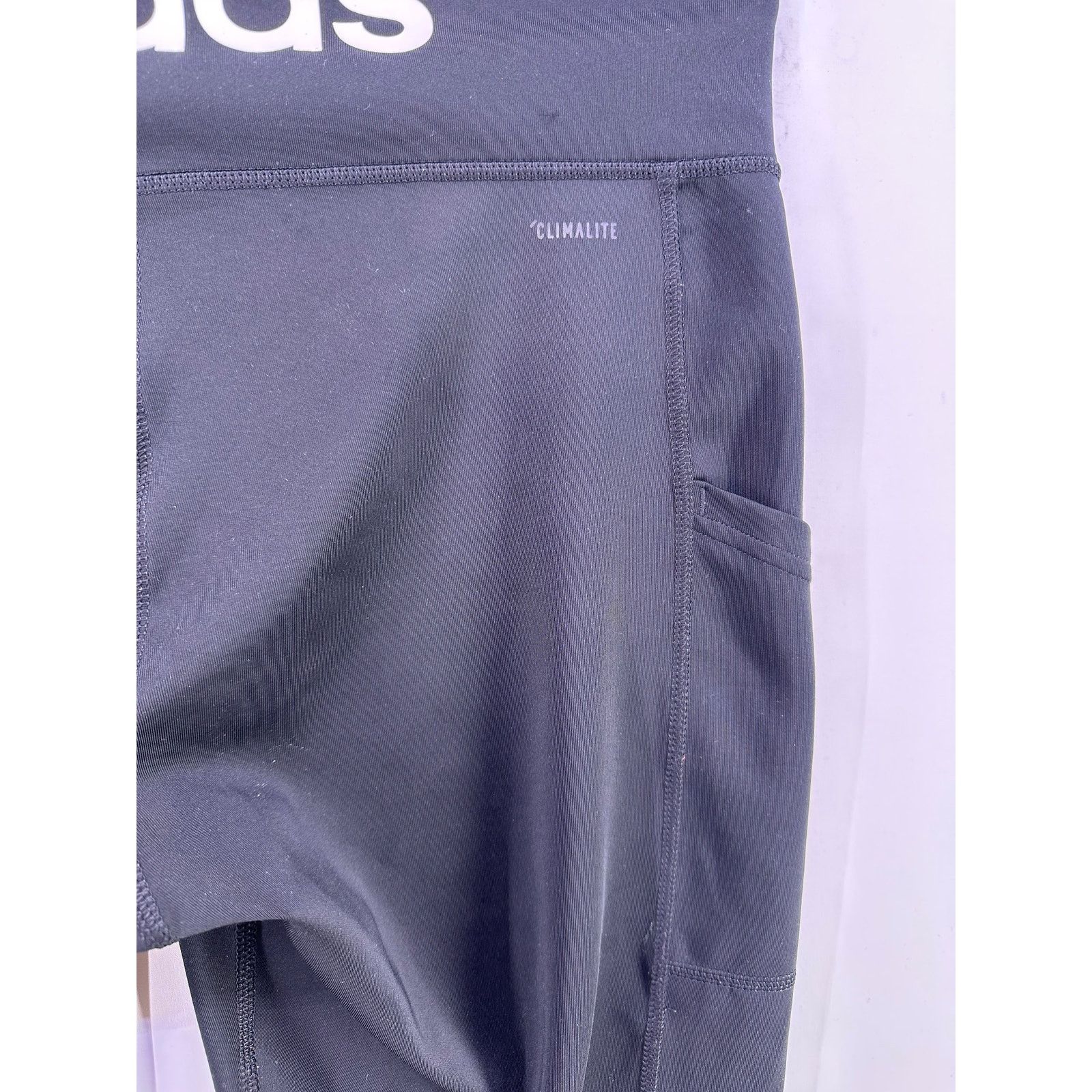 Adidas Adidas Women ESSENTIALS HIGH-WAISTED Back LOGO LEGGINGS Sz L Size 34" / US 12 / IT 48 - 9 Thumbnail