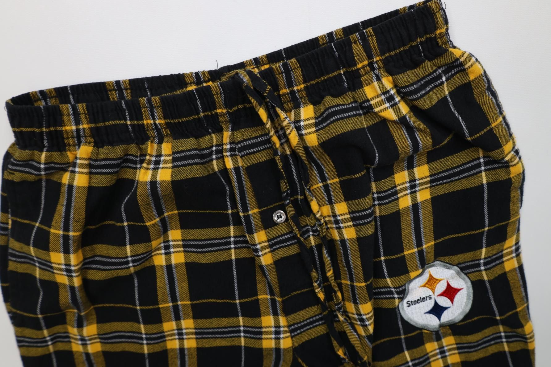 Vintage Vintage Y2K NFL Steelers Football Wide Leg Flannel Pants Size US 34 / EU 50 - 8 Thumbnail