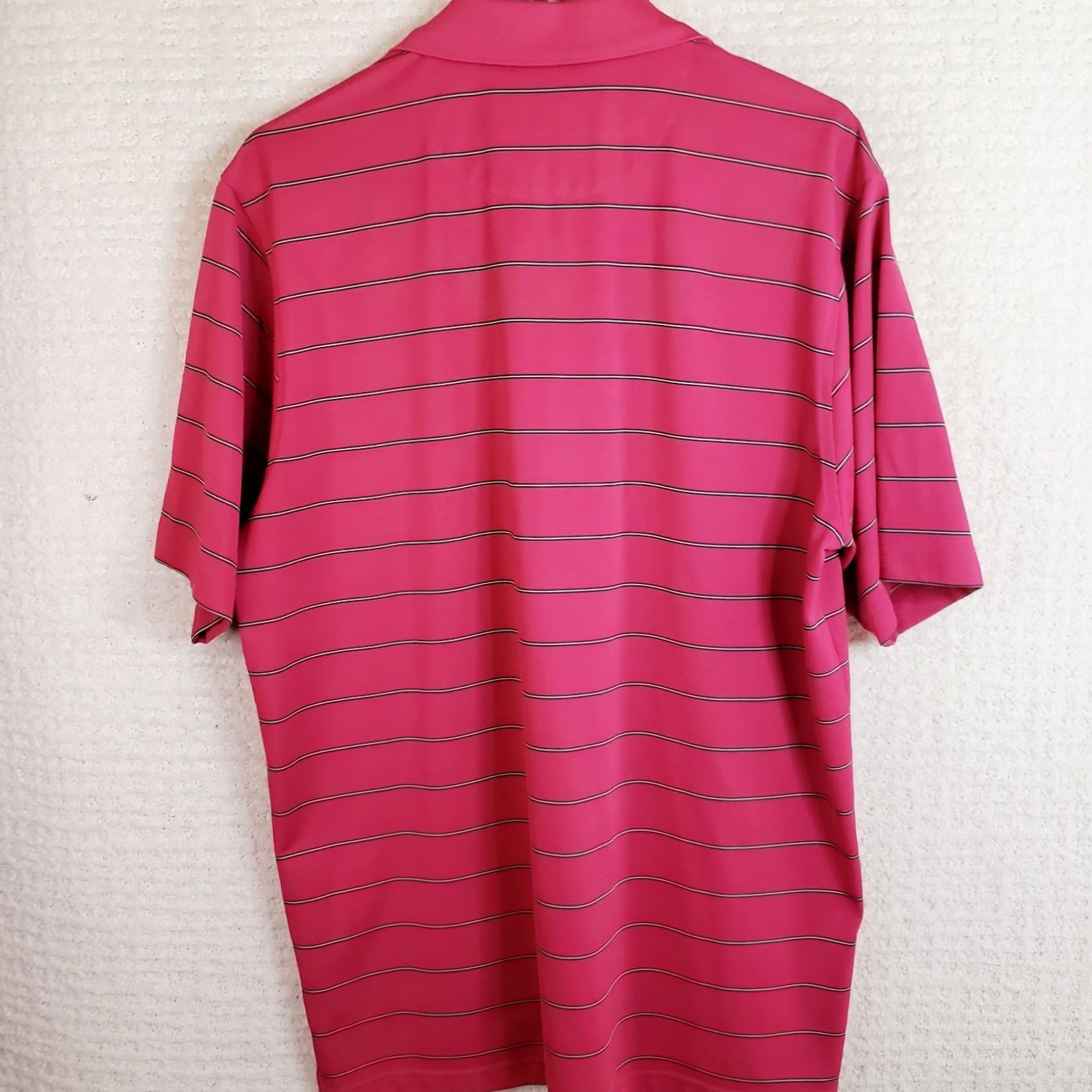 Vintage Donald Ross Polo Shirt M Pink Striped Golf Polo SS Men Size US M / EU 48-50 / 2 - 6 Thumbnail