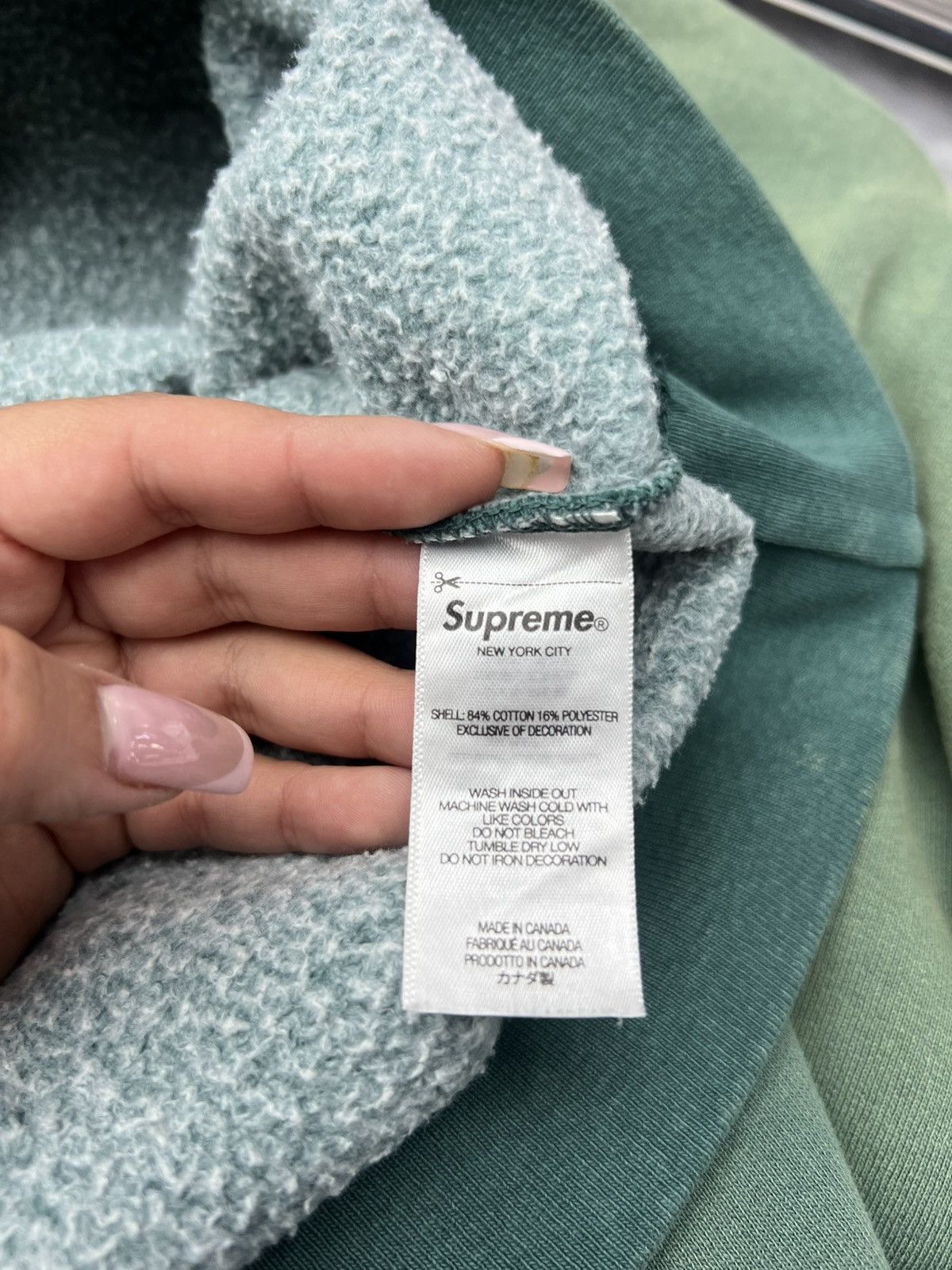 Supreme Supreme Green Hoodie Size US XXL / EU 58 / 5 - 11 Thumbnail