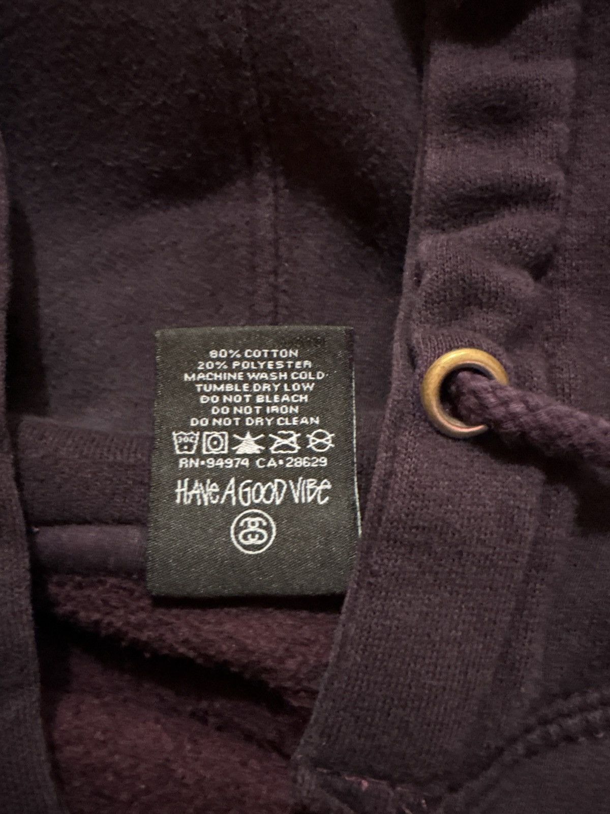 Japanese Brand Vintage 90’s Stussy Worldwide World Tour Distressed Hoodie Size US M / EU 48-50 / 2 - 6 Thumbnail