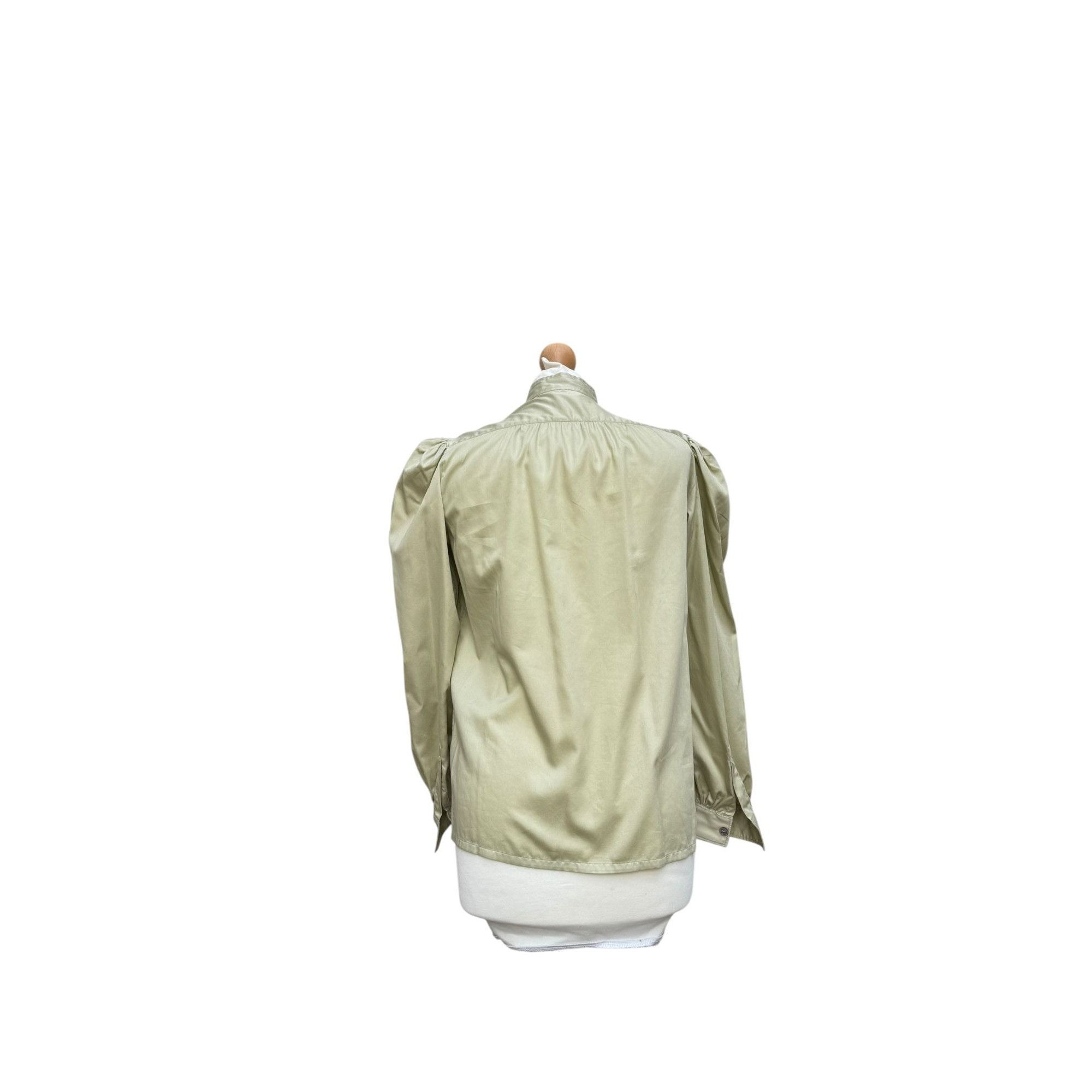 Yves Saint Laurent 1970s Light Kaki Shirt Size M / US 6-8 / IT 42-44 - 4 Thumbnail