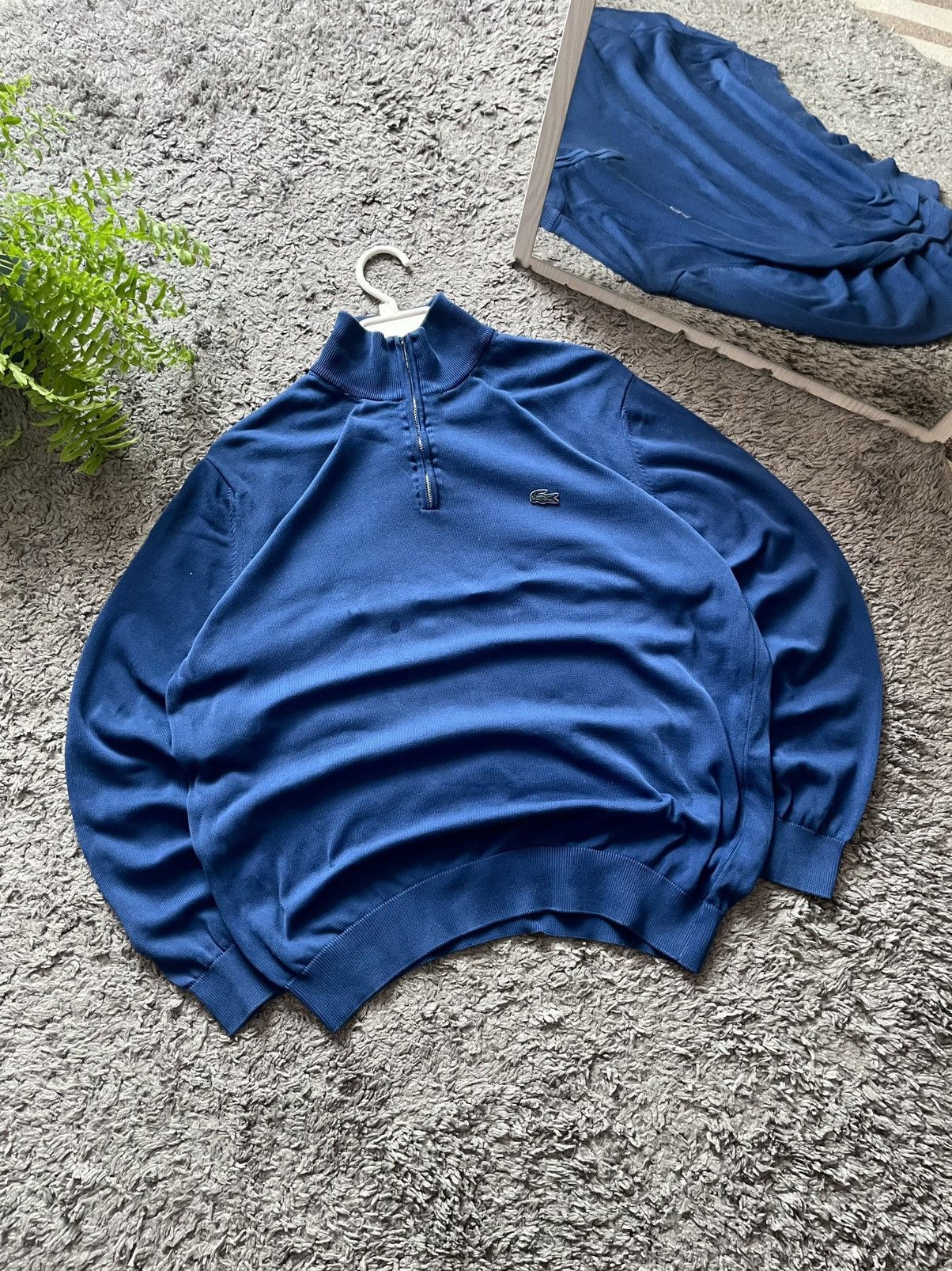 Lacoste × Vintage 00s Lacoste 1/3 Zip Sweater Streetwear Vintage Logo Rare Size US L / EU 52-54 / 3 - 2 Thumbnail