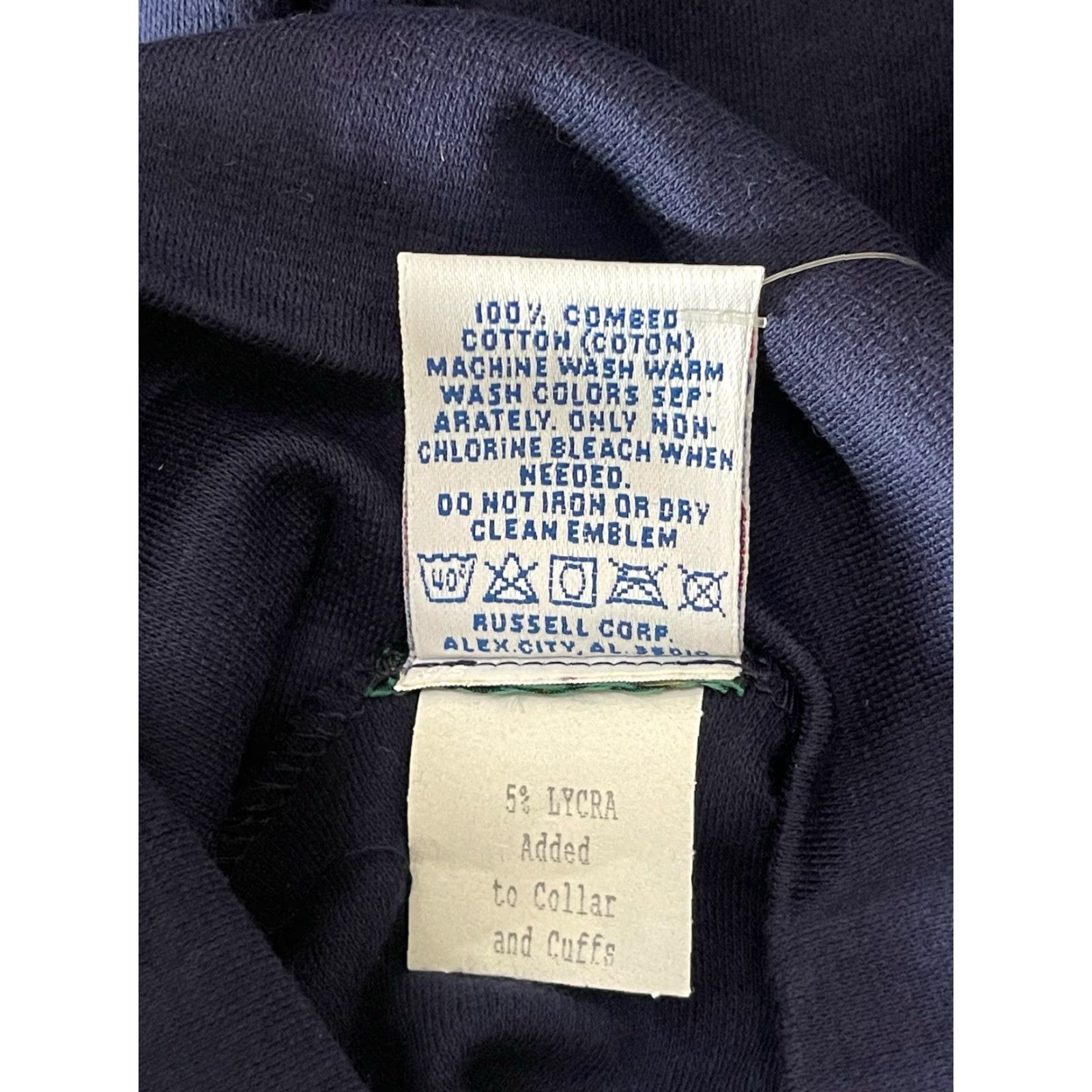 Russell Athletic VINTAGE Russell Athletic Turtleneck Shirt Mens L NOS NWT 90s USA Made Blue Cotton 100% R Patch Sleeve Mens Century Regular Long Sleeve Size US L / EU 52-54 / 3 - 6 Thumbnail