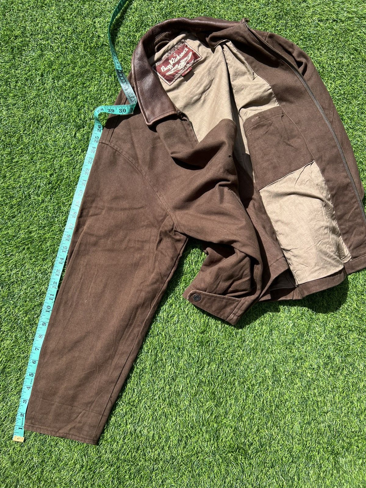 Buzz Rickson's 🦅 Buzz Rickson’s Leather-Collar Canvas Brown Work Jacket- L Size US L / EU 52-54 / 3 - 14 Thumbnail