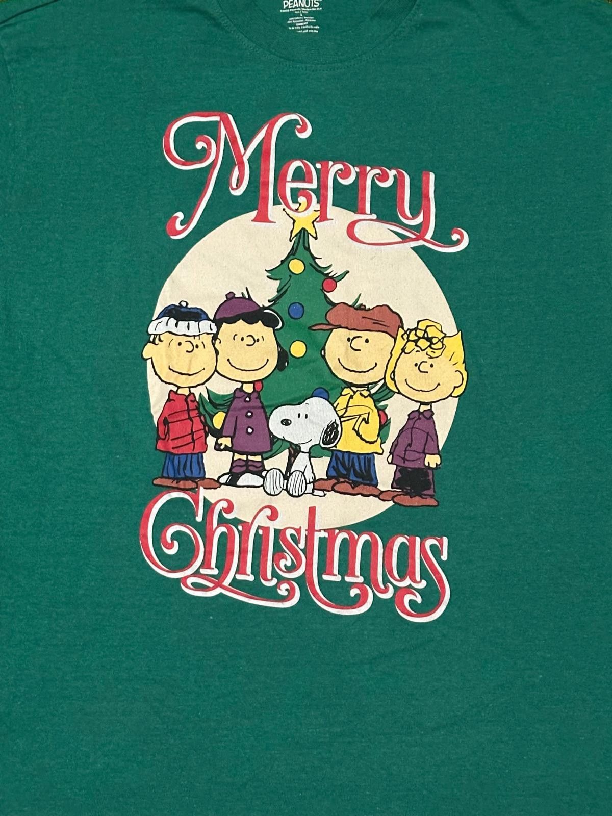 Peanuts Peanuts Merry Christmas Graphic T-Shirt Size ONE SIZE - 3 Thumbnail