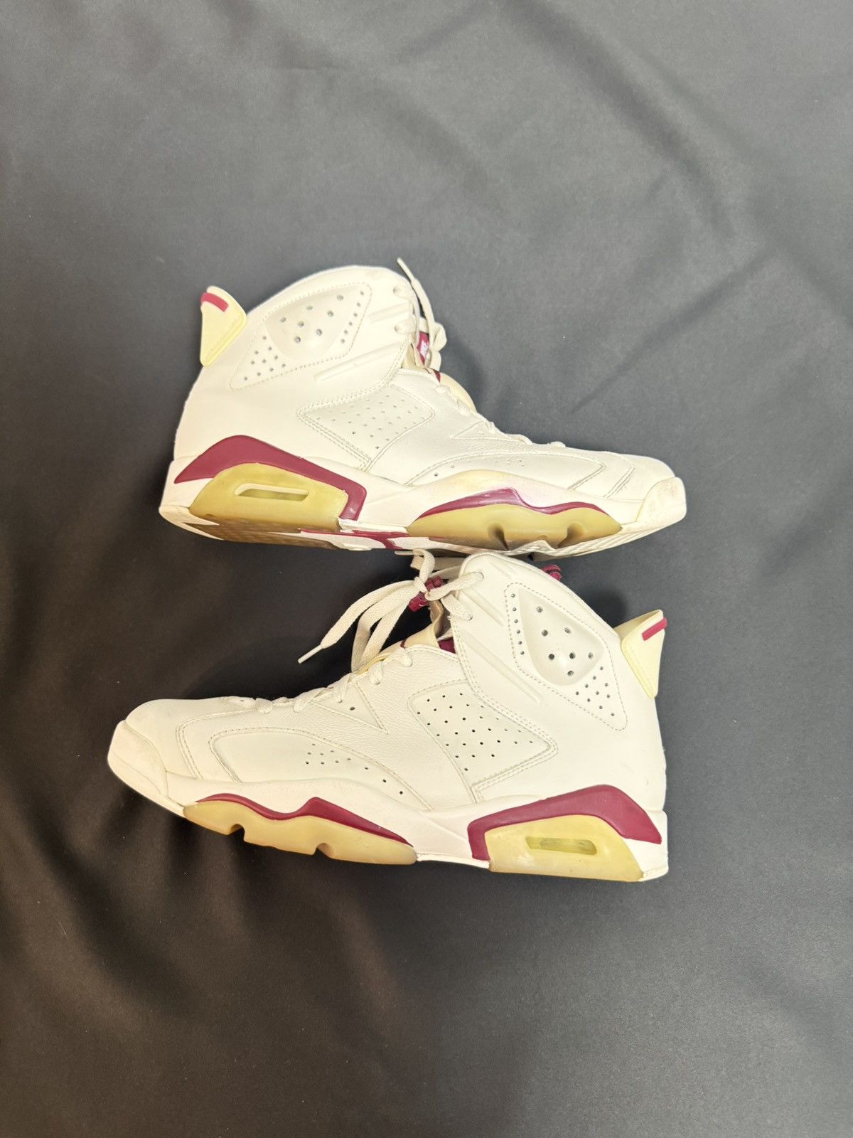Nike Nike Air Jordan 6 Retro White Maroon US 10.5 Size US 10.5 / EU 43-44 - 7 Thumbnail