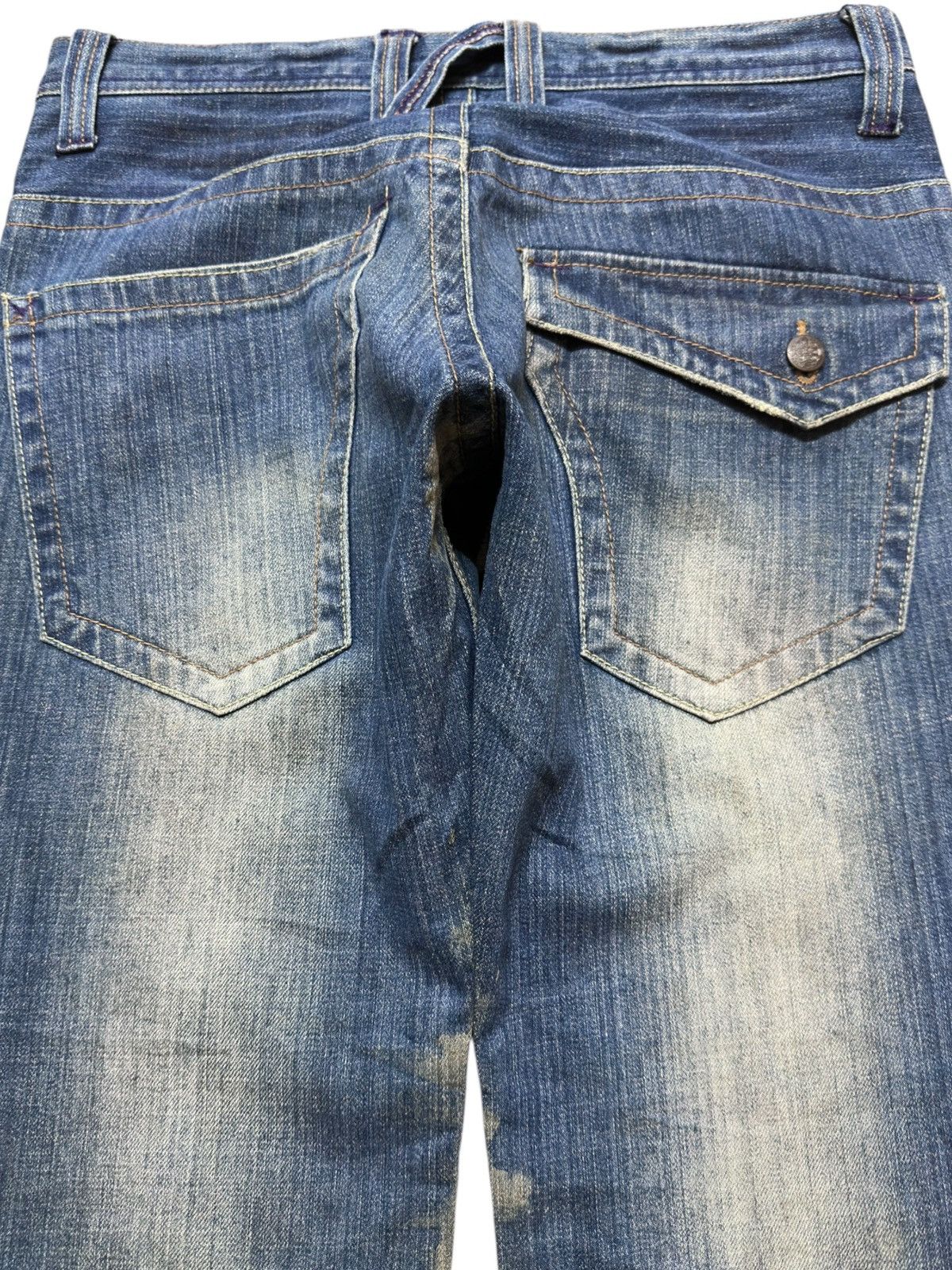 Hysteric Glamour Vintage Root Three Styles Mudwash Whiskers Distressed Denim Size US 31 - 4 Thumbnail