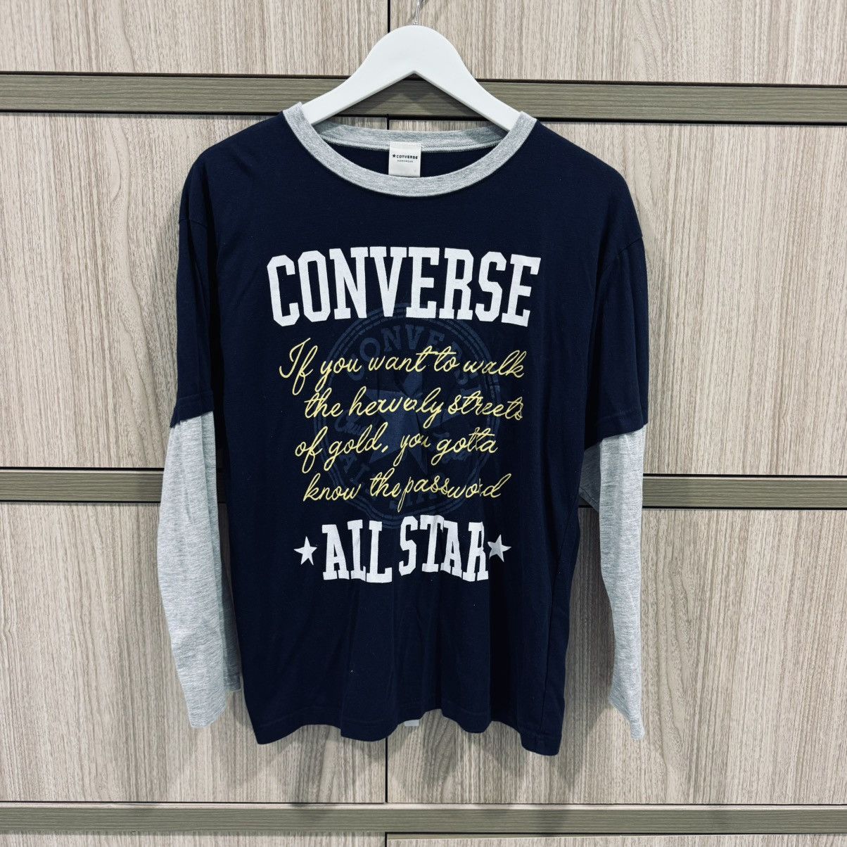 Converse Converse All Star Long Sleeve Night Wear Size US S / EU 44-46 / 1 - 1 Thumbnail