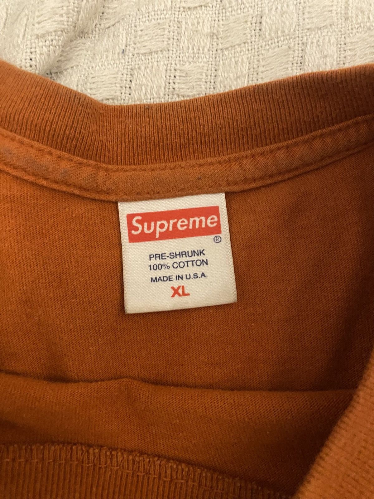 Supreme Supreme orange logo t-shirt XL Size US XL / EU 56 / 4 - 2 Thumbnail