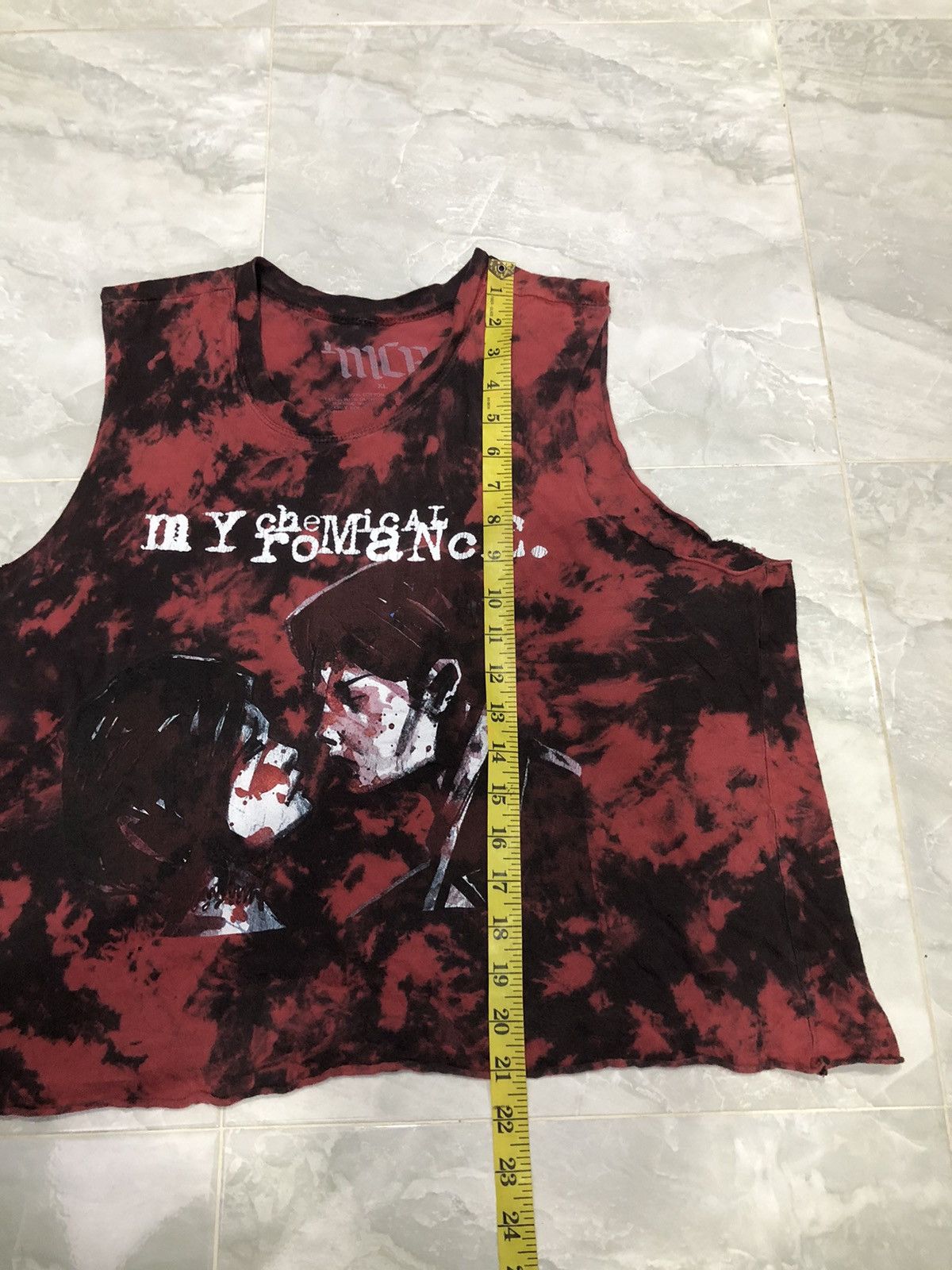 My Chemical Romance Bleach Tie Dye My Chemical Romance Punk Sleeveless Top Size US M / EU 48-50 / 2 - 14 Thumbnail