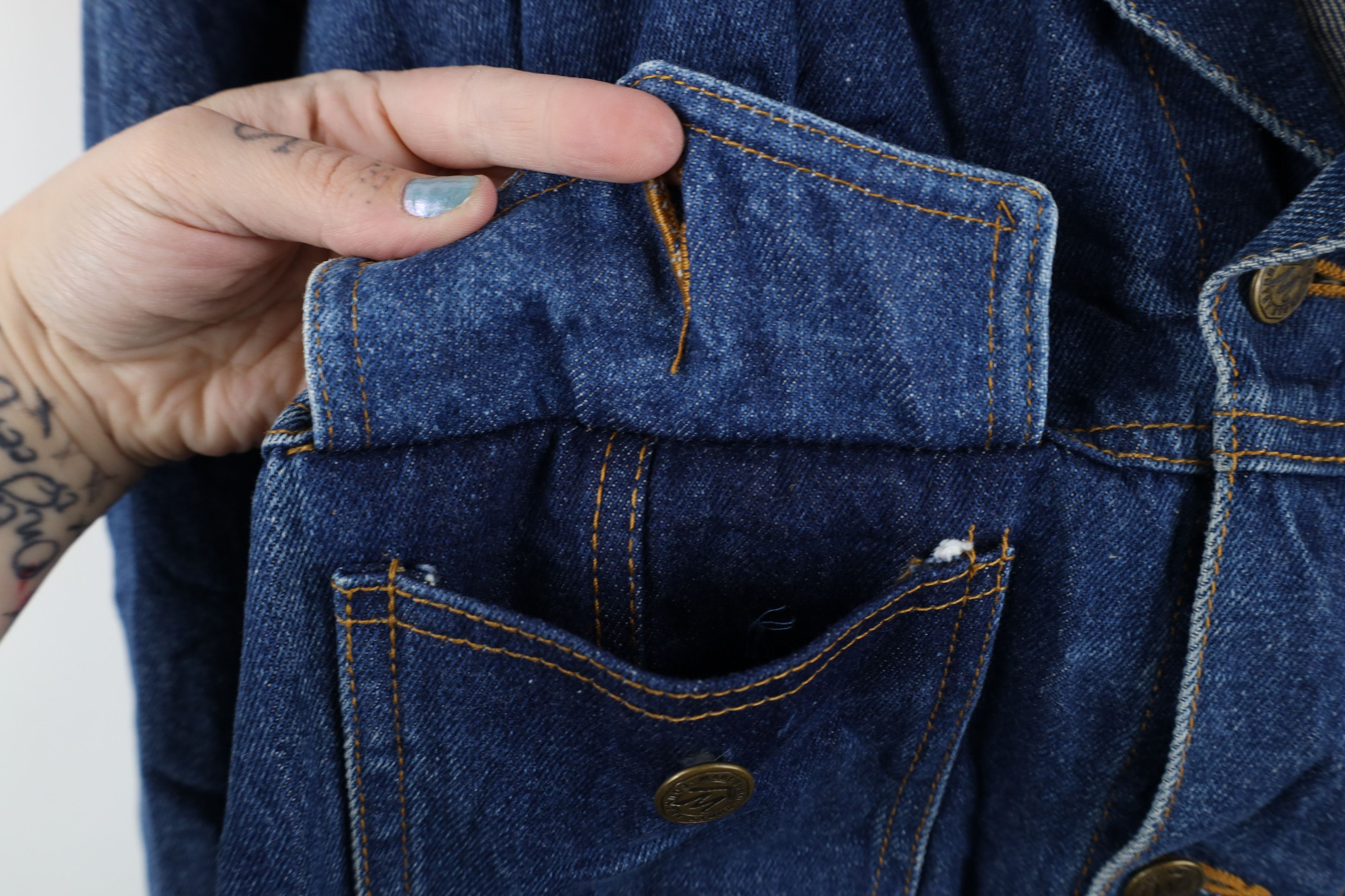 Marlboro × Vintage Vintage 90s Marlboro Collar Denim Trucker Jacket Blue Size US XL / EU 56 / 4 - 5 Thumbnail