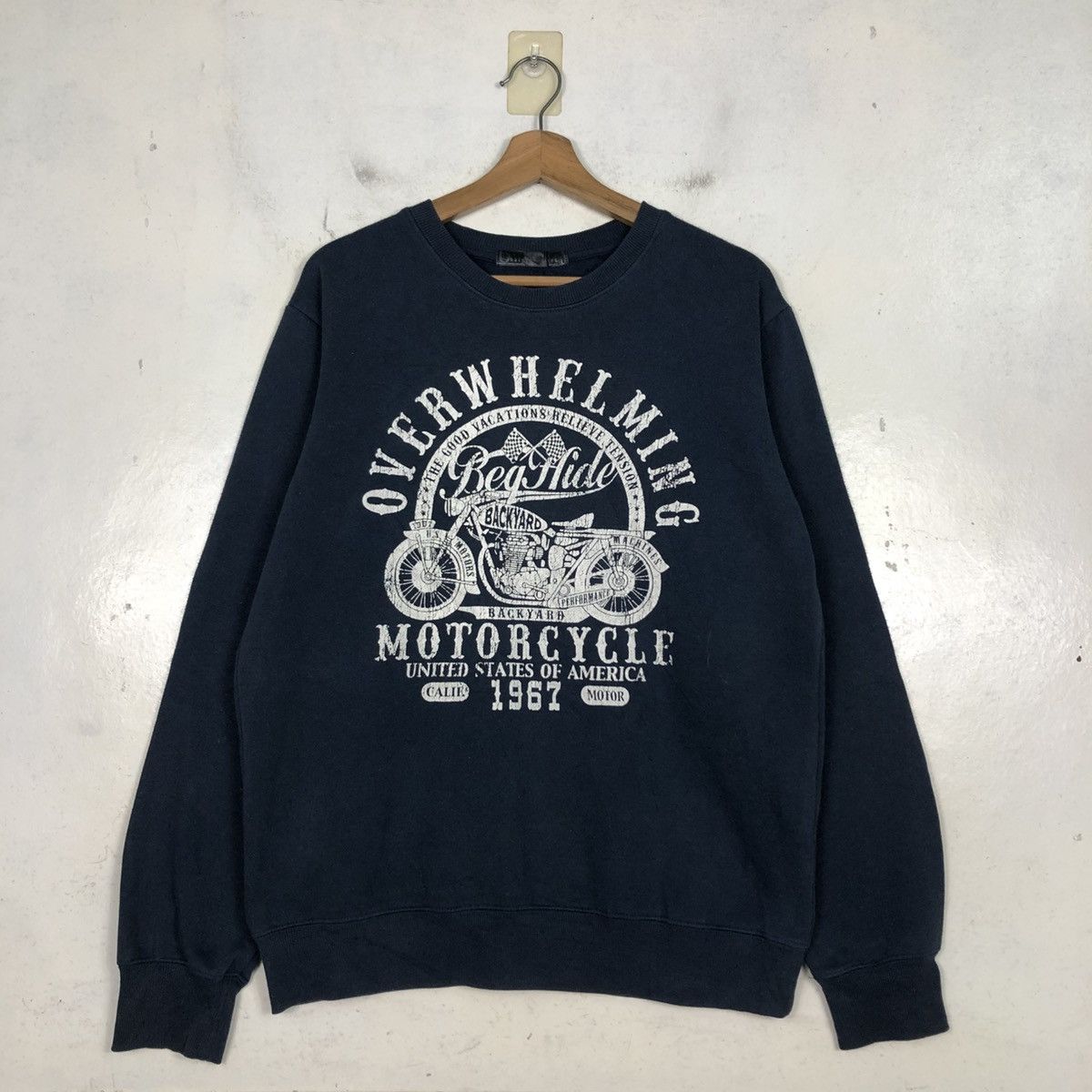 Japanese Brand 📌Beg Hide Motor United State of America Sweatshirt Punk Size US M / EU 48-50 / 2 - 3 Thumbnail