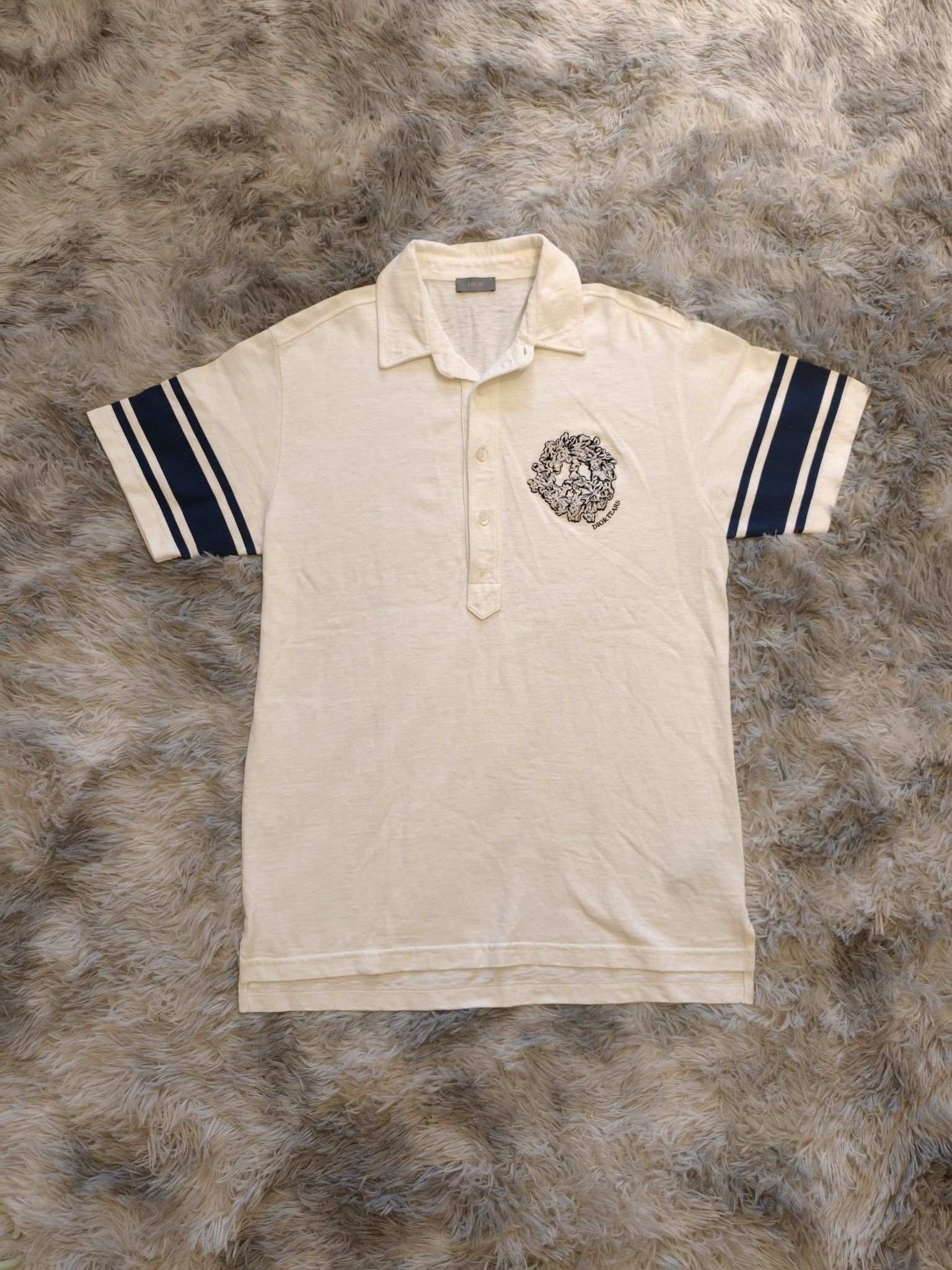 Dior Dior Dior Tears Floral Logo Polo Size M Size US M / EU 48-50 / 2 - 1 Thumbnail