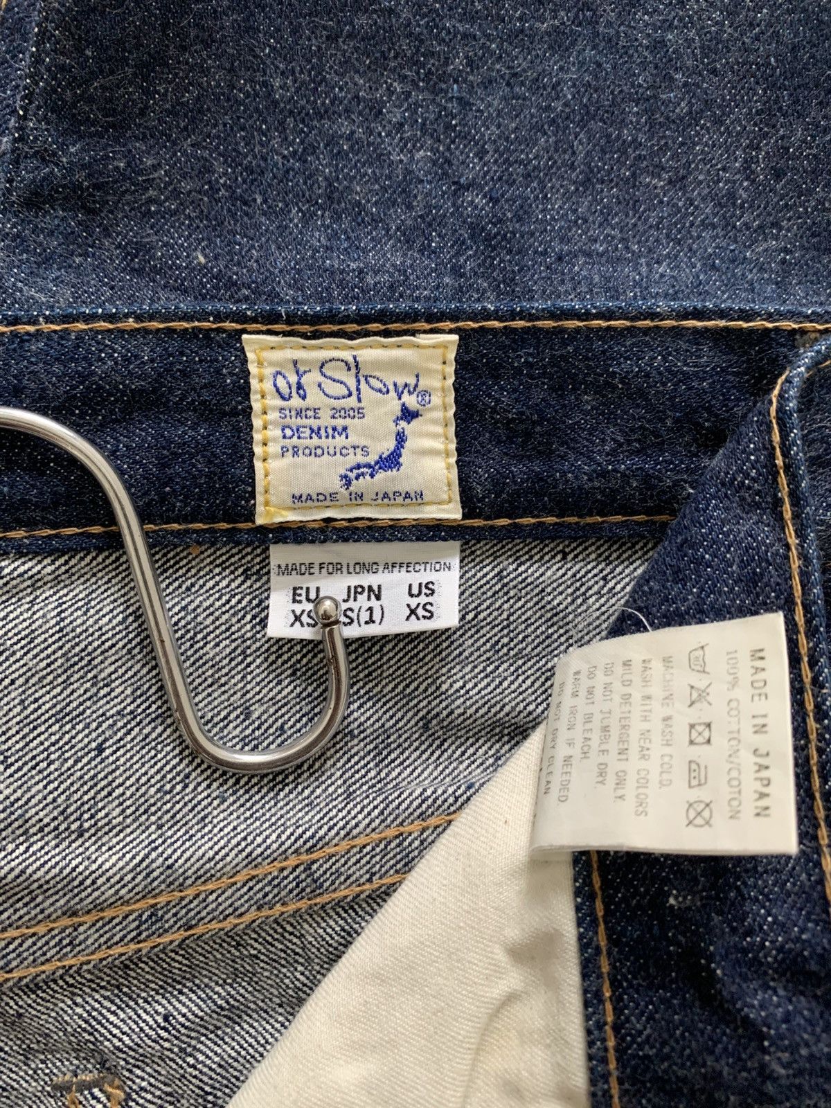 Orslow Orslow Orange Tab Indigo One Wash Denim (Deadstock) Size US 28 / EU 44 - 9 Thumbnail