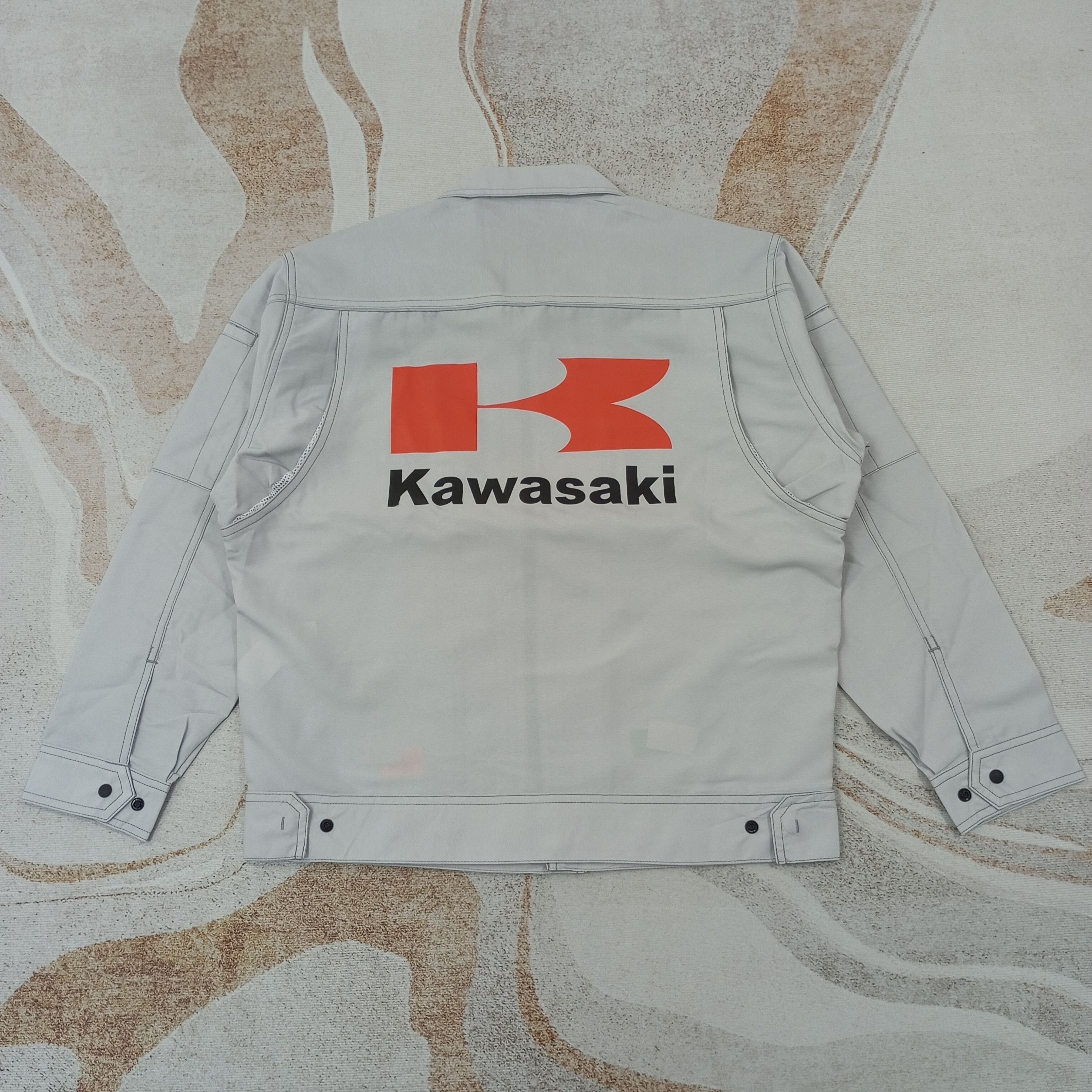 Japanese Brand Kawasaki Japanese Motorsports Custom Art Jacket c232n19 Size US M / EU 48-50 / 2 - 1 Thumbnail