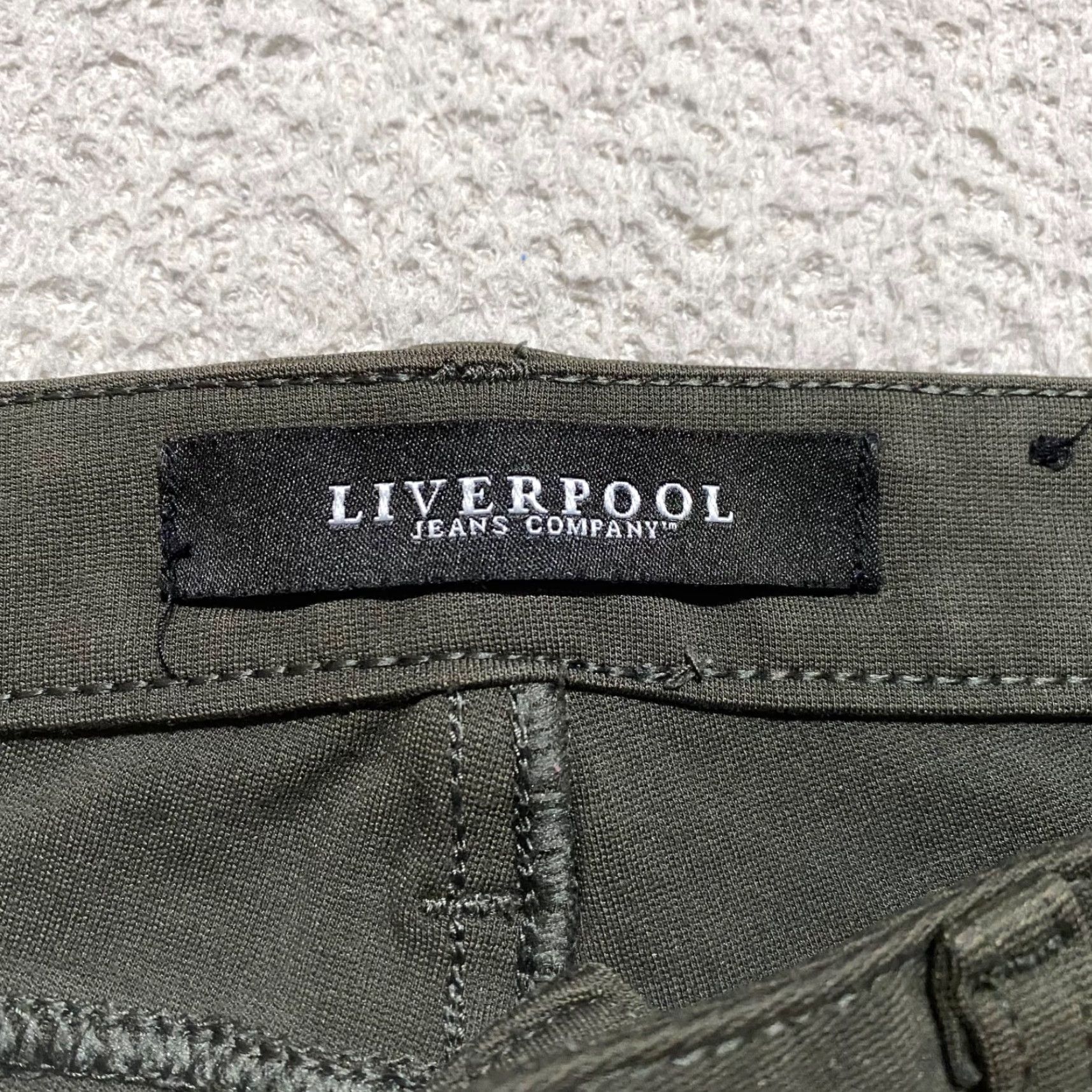 Vintage Liverpool Jeans Pants Women 2 Gray Stretch Ankle Skinny Business Casual Size 26" / US 2 / IT 38 - 3 Thumbnail