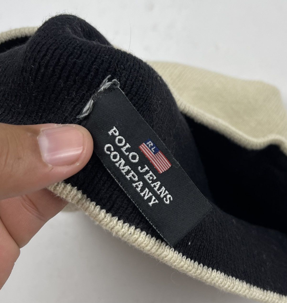 Polo Ralph Lauren × Ralph Lauren × Vintage vintage polo rl jeans beanie hat tc28 Size ONE SIZE - 7 Thumbnail