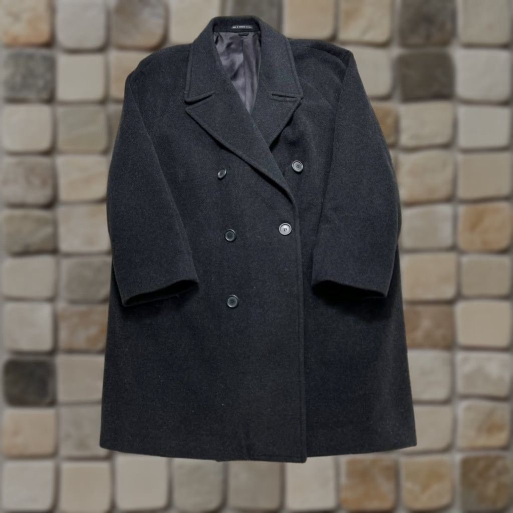 Ralph Lauren Ralph Lauren Coat Mens XL Black Wool Blend Tweed Overcoat Wool Lining Button Vintage: No Size US XL / EU 56 / 4 - 1 Thumbnail