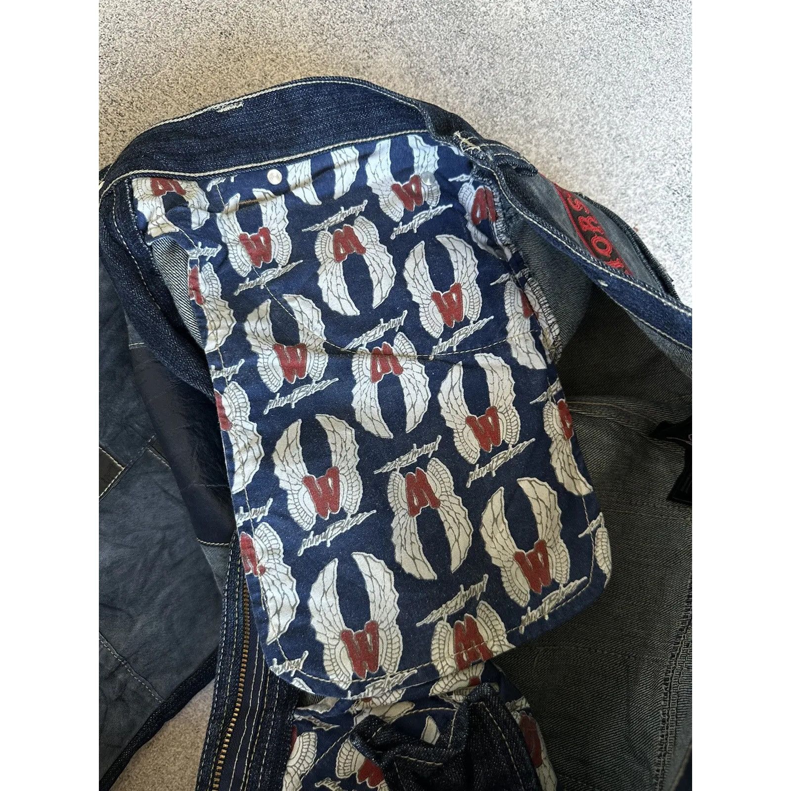 Vintage VTG Johnny Blaze Warriors Patchwork Embroidered Jeans Size US 32 / EU 48 - 11 Thumbnail