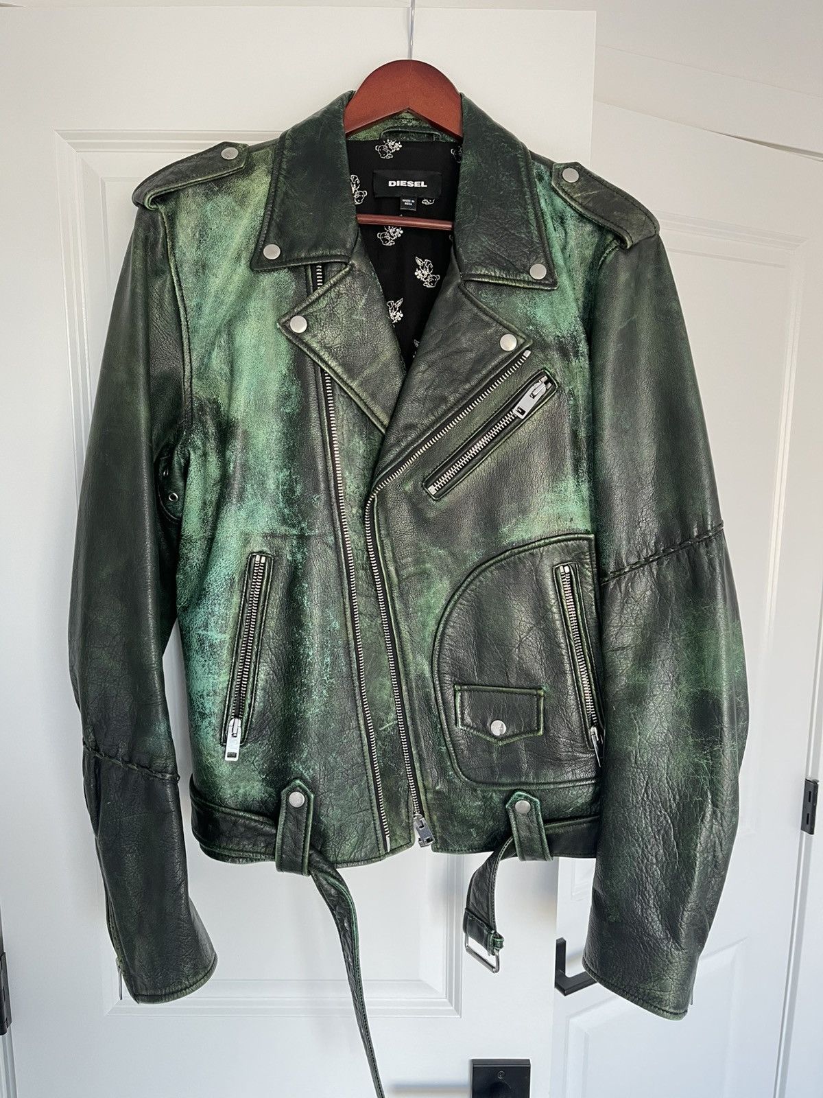 Diesel Diesel leather jacket - Dark green Size US XL / EU 56 / 4 - 1 Preview