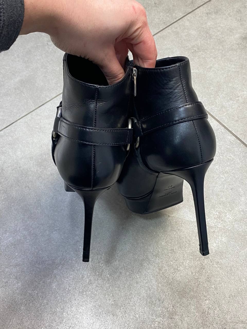 Saint Laurent Paris Saint Laurent By Hedi Slimane Janis Harness Heel Biker Boots Size US 10 / IT 40 - 7 Thumbnail