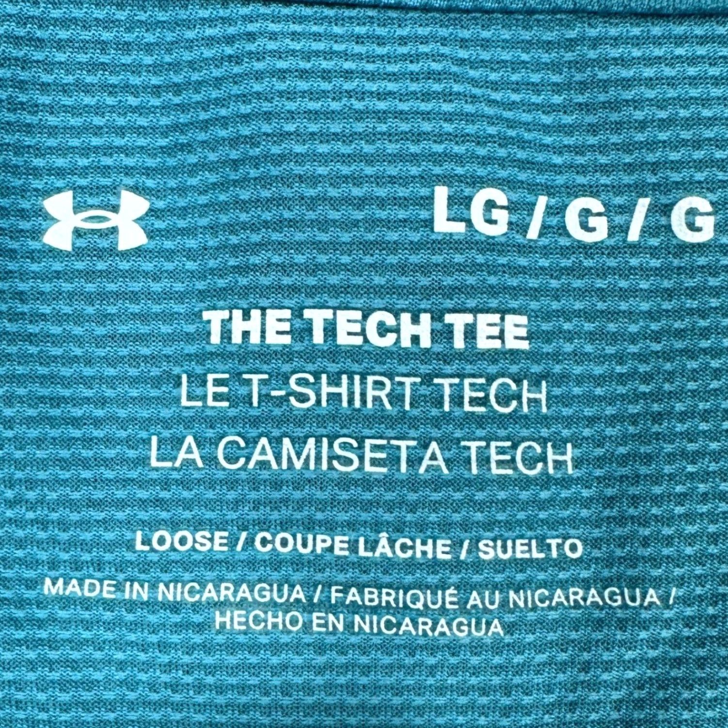 Under Armour Under Armour Tech Tee Mens Large Shirt Athletic Teal Performance Workout EUC Size US L / EU 52-54 / 3 - 5 Thumbnail