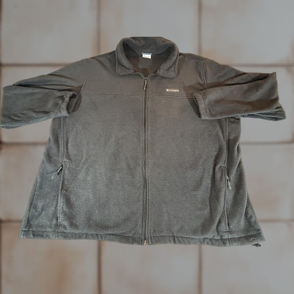 Vintage Columbia Jacket Mens 4XLT Tall Black Fleece Zip Steens Mountain 2.0 Hiking 4XLT Size US XXL / EU 58 / 5 - 1 Thumbnail