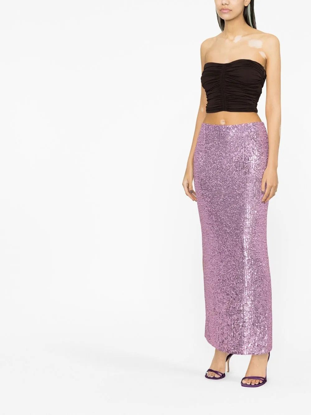 Tom Ford o1y0226 Maxi Skirt in Purple Size 27" / US 4 / IT 40 - 2 Thumbnail