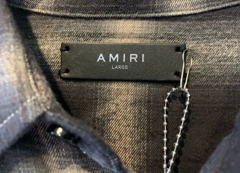 Amiri Amiri hem destroyed rock checkered shirt Size US L / EU 52-54 / 3 - 5 Thumbnail