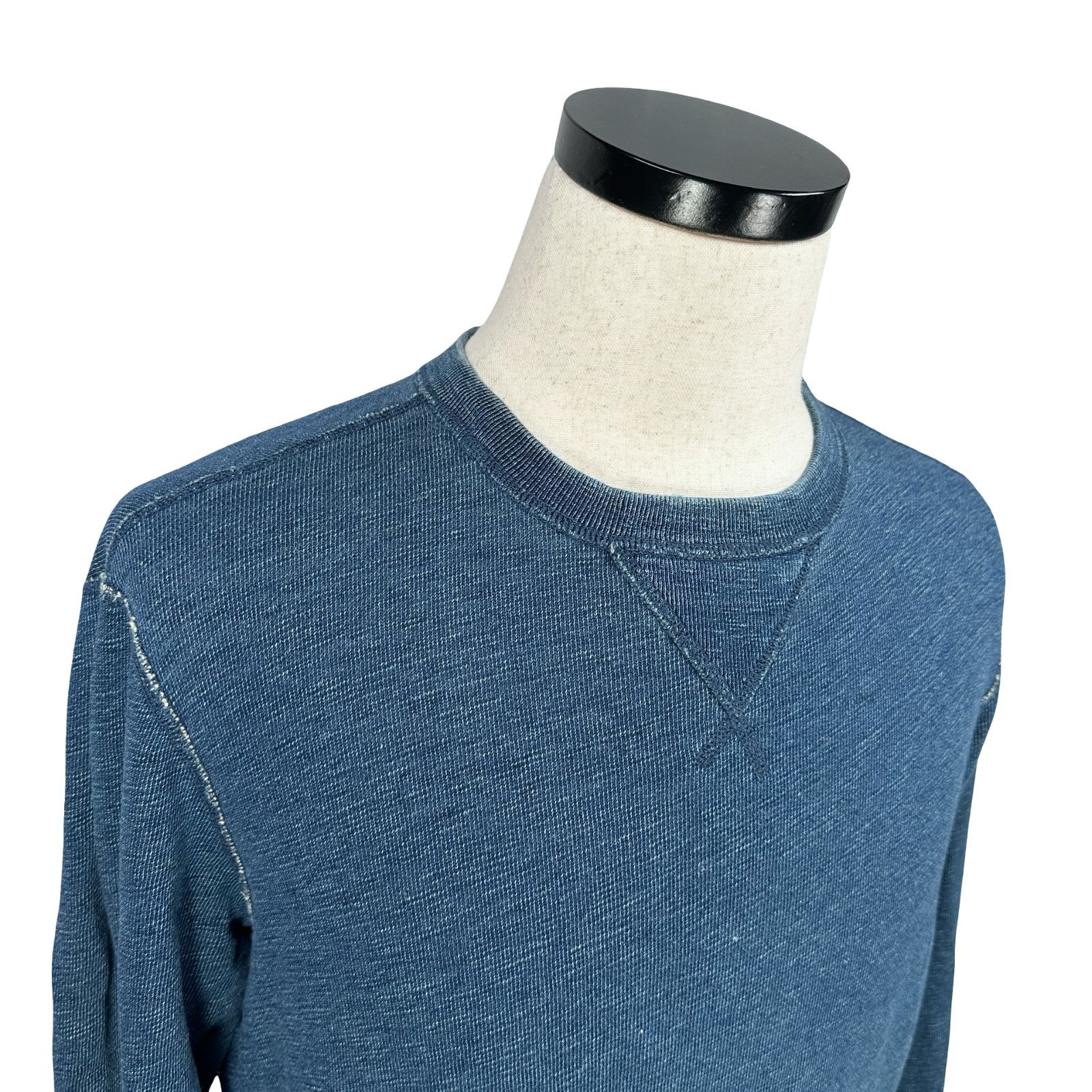 Polo Ralph Lauren Polo Ralph Lauren Indigo Dyed Terry Sweatshirt Men M Blue Size US M / EU 48-50 / 2 - 2 Thumbnail