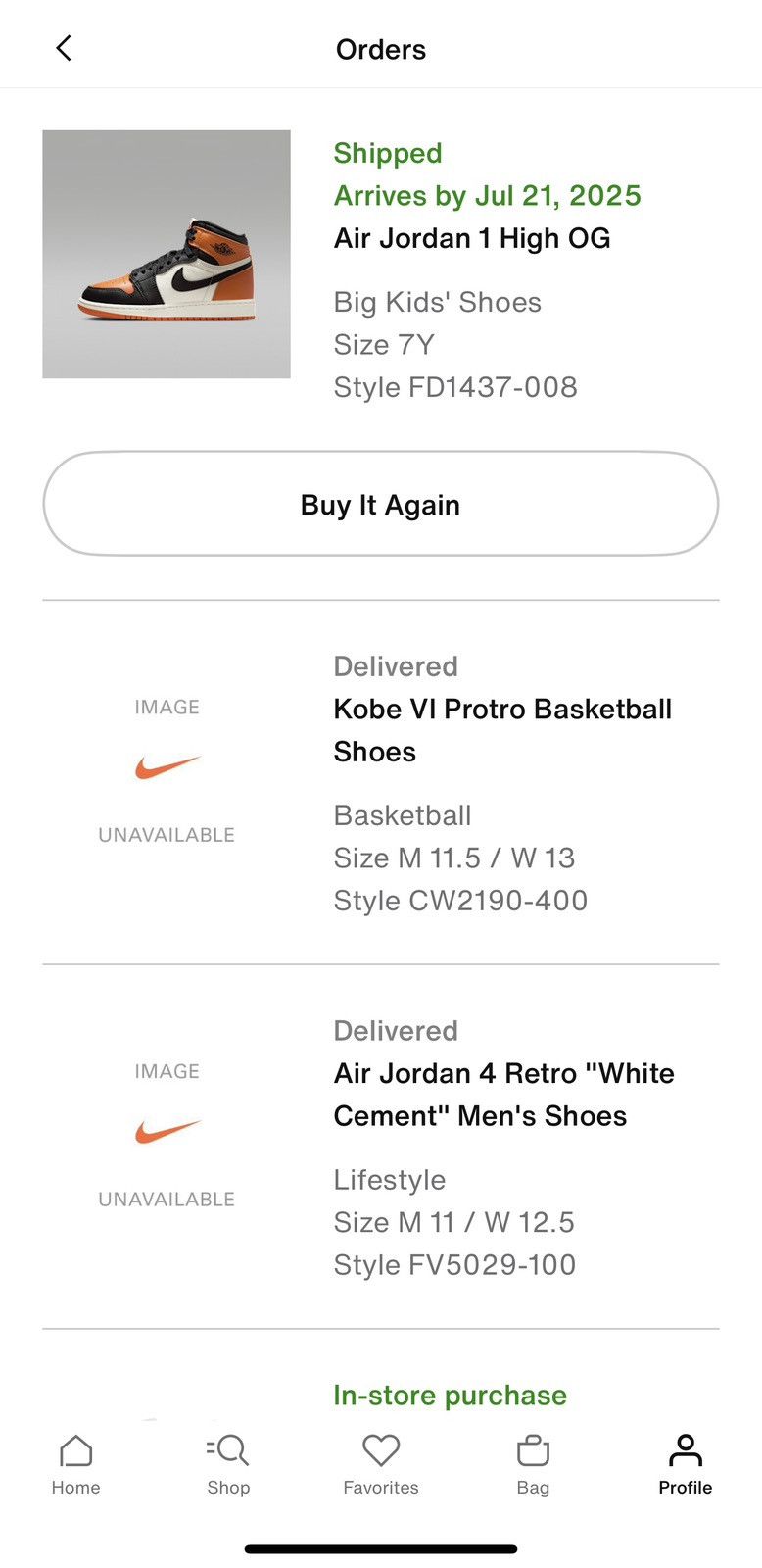 Nike Air Jordan 1 High OG Shattered Backboard 7Y Size US 7 / EU 40 - 13 Thumbnail
