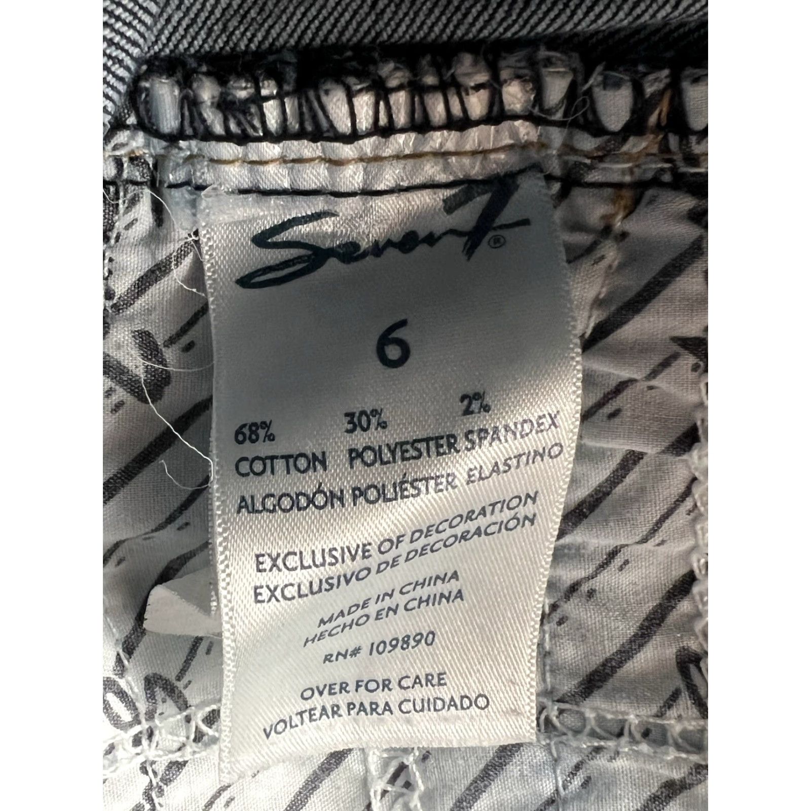 Vintage Seven7 Jeans Women's Medium Wash Skinny Denim Blue Size 6 Regular Stretch Pockets 5-Pocket City Distressed No Vintage No Model Seven7 Jeans Size 28" / US 6 / IT 42 - 6 Thumbnail