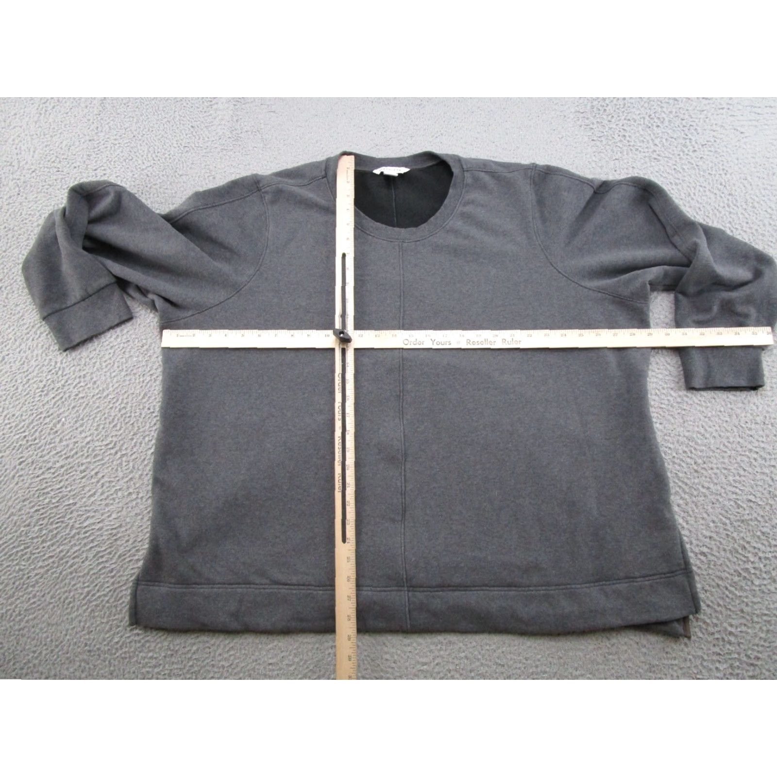 Athleta Athleta Sweatshirt Womens 3X Gray Fleece Zip Pocket Crewneck Pullover Plus Size 982561 Size XXL / US 16-18 / IT 52-54 - 4 Thumbnail
