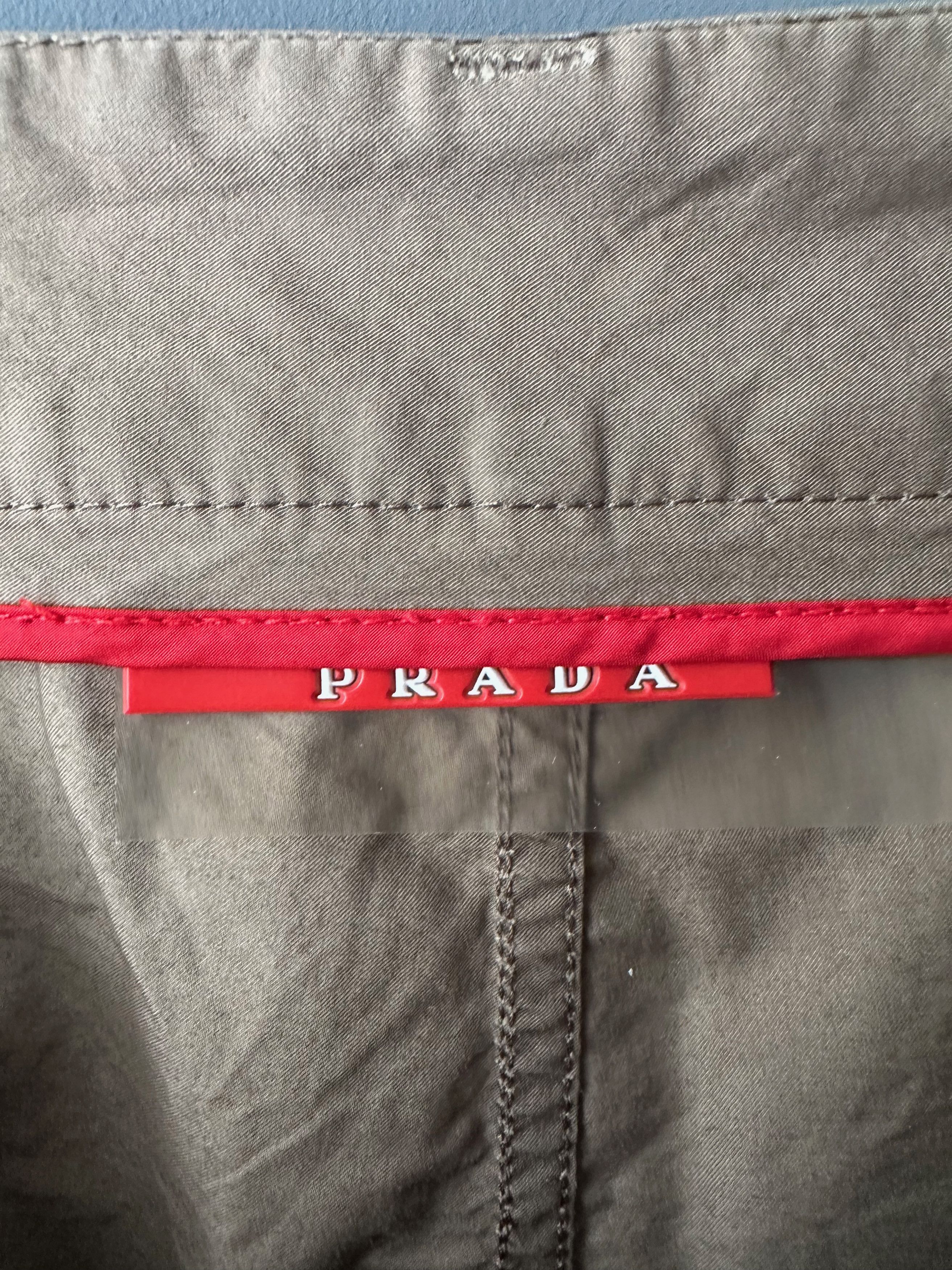Prada Vintage Prada Red Tab Linea Rossa Shorts Olive Brown Size US 36 / EU 52 - 12 Thumbnail