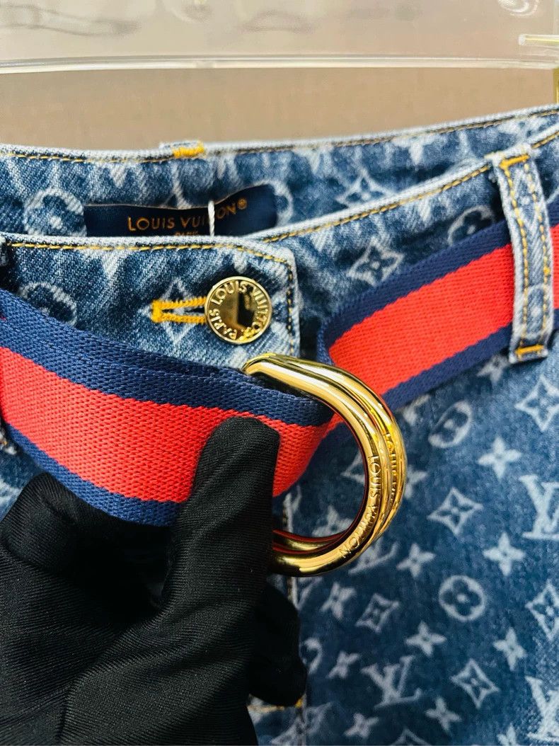 Louis Vuitton Louis Vuitton 24 blue presbyopic flared jeans Size 37" - 3 Thumbnail